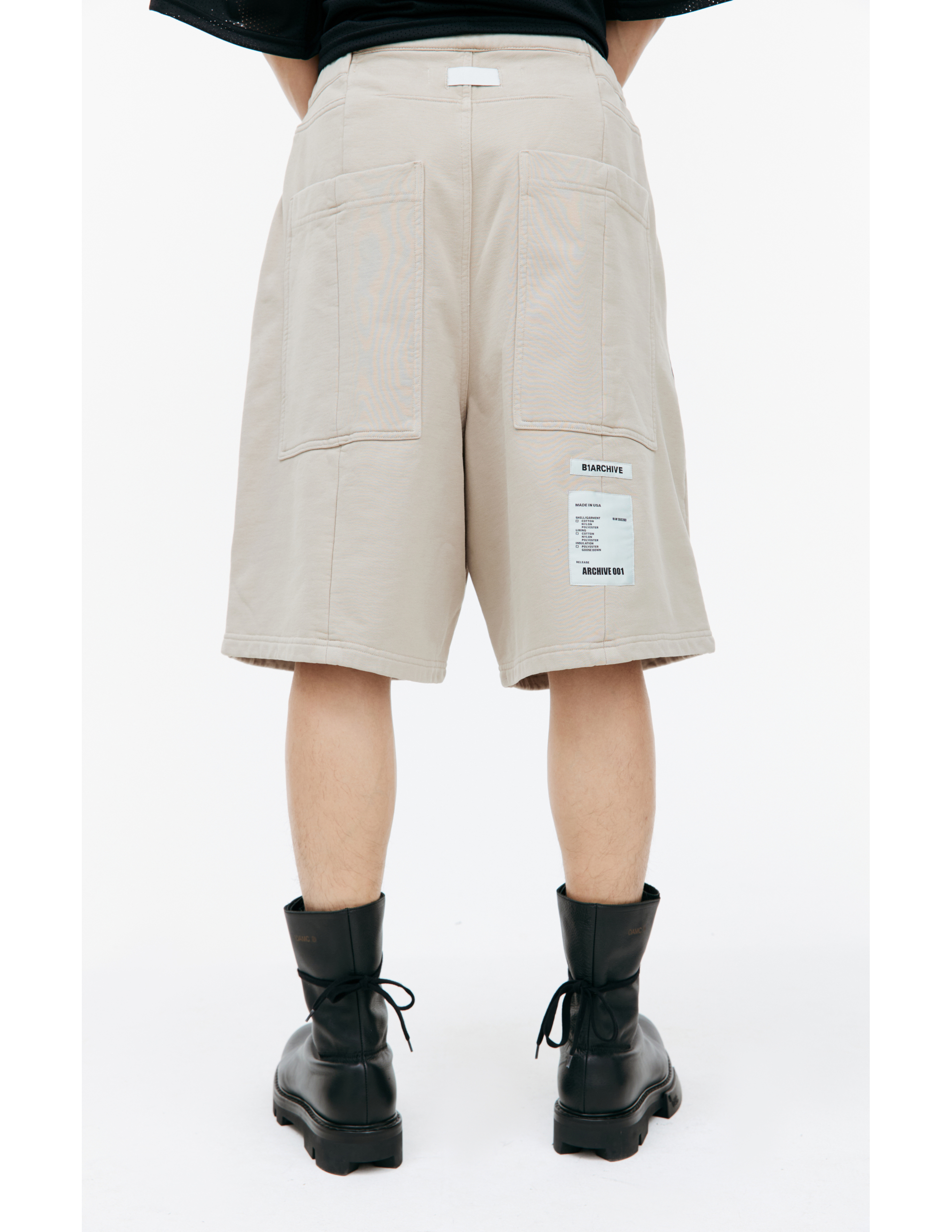 Shop B1archive Beige Cotton Shorts