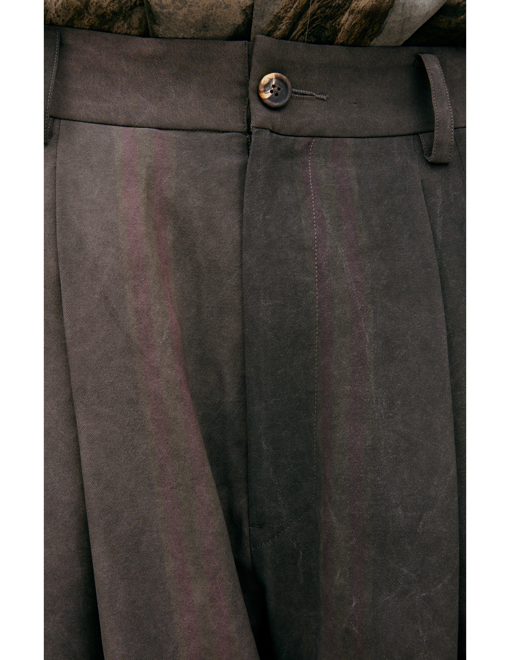 Ziggy Chen Straight Striped Trousers