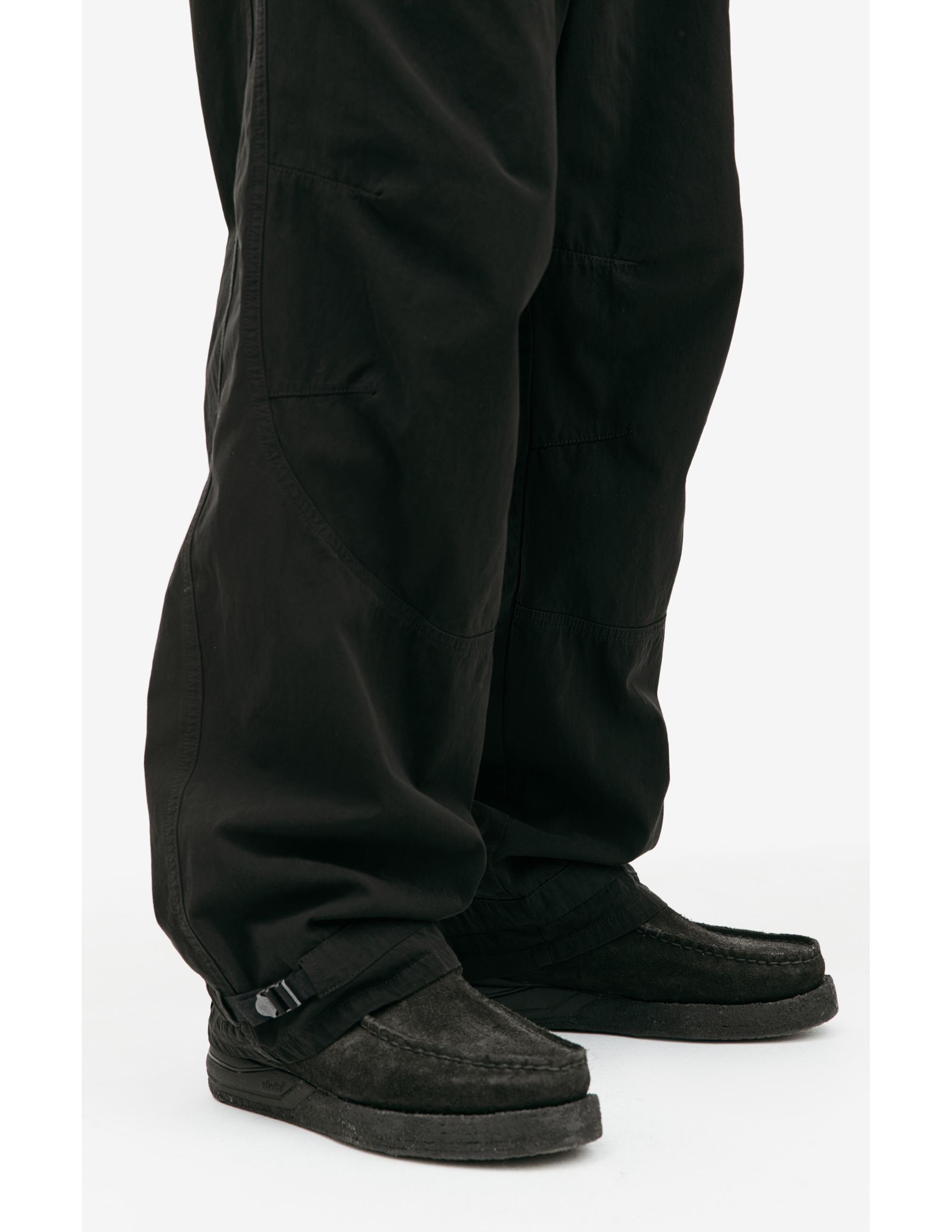 Shop The Viridi-anne Black Cotton Wide Trousers