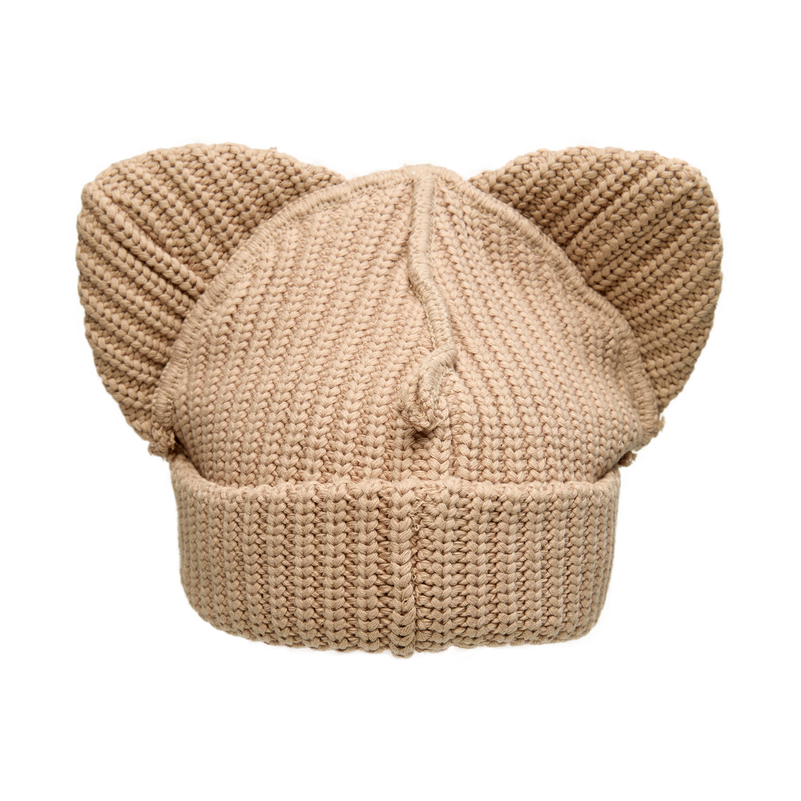 Buy CHARLES JEFFREY LOVERBOY women beige coarse-knit beanie for