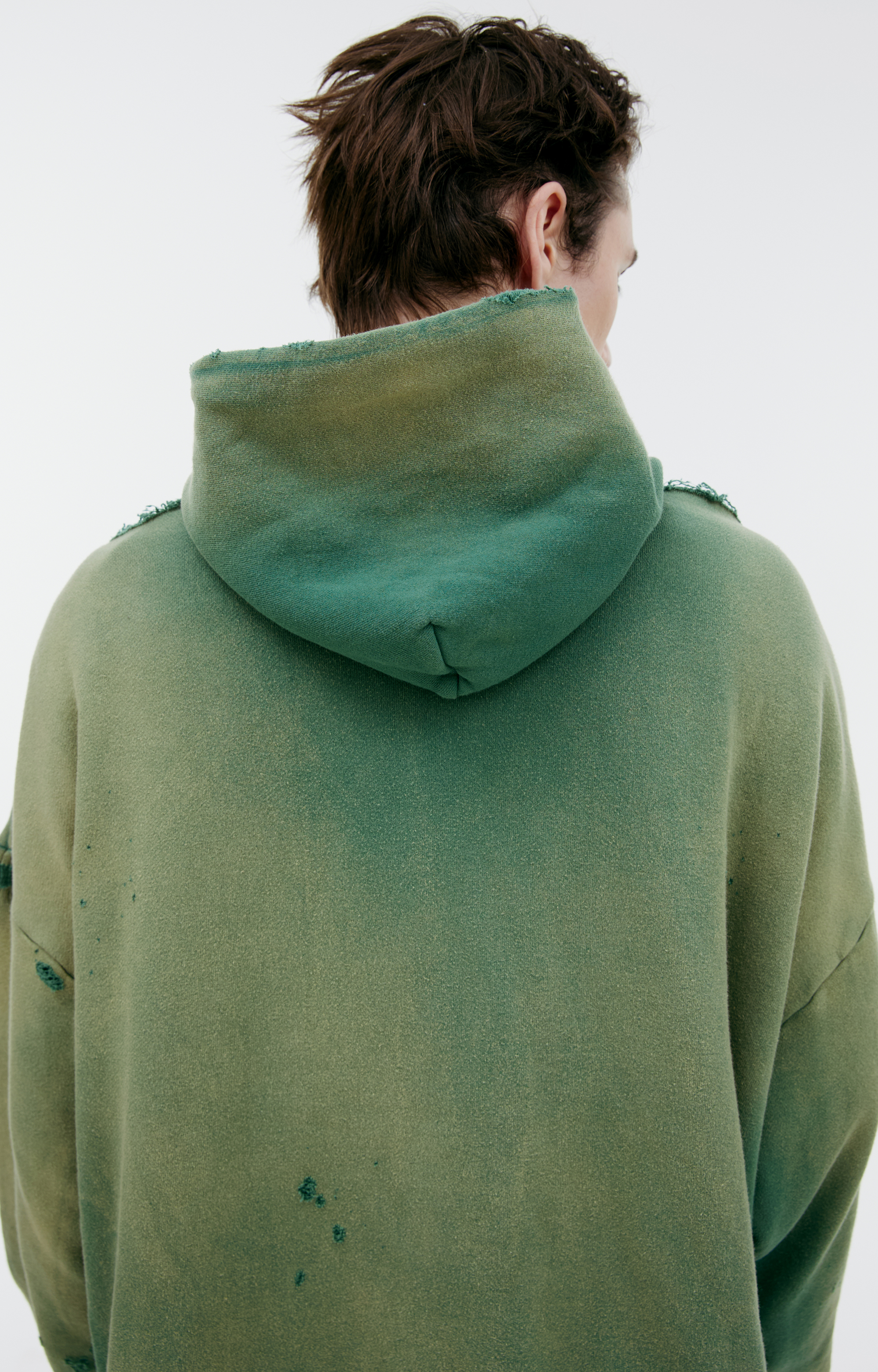 Buy Saint Mxxxxxx men green hoodie with zipper for $1,411