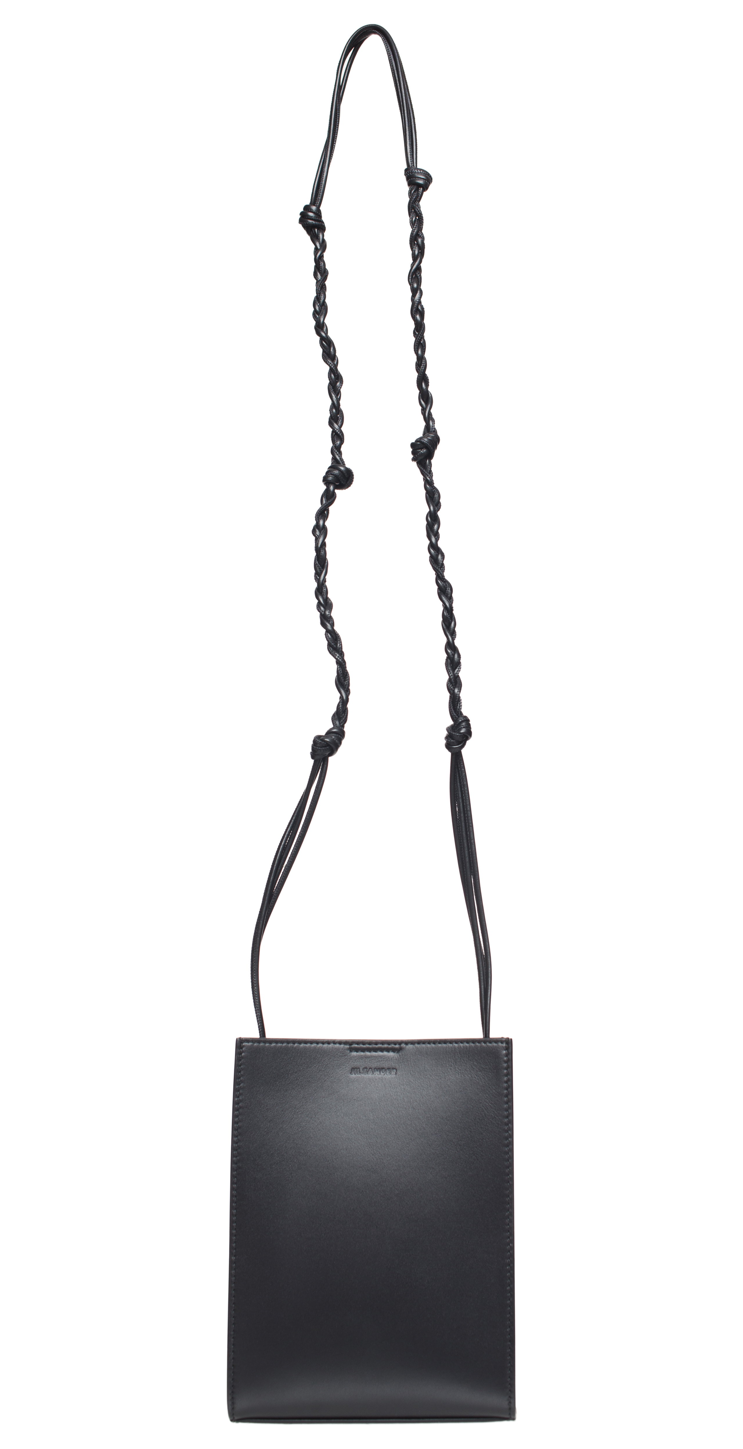 Buy Jil Sander women black leather tangle small bag for €695