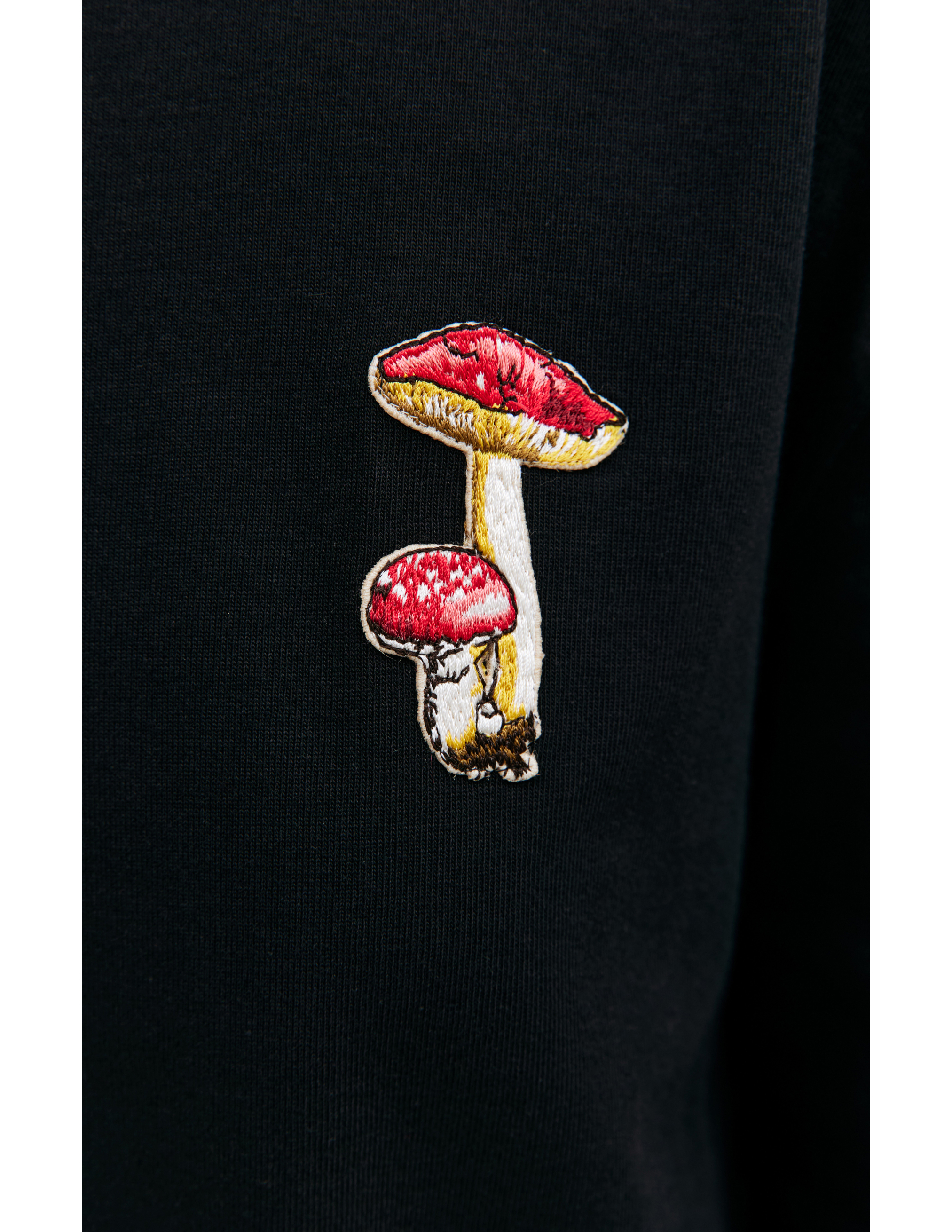 Shop Jil Sander Mushroom Embroidered Longsleeve In Black
