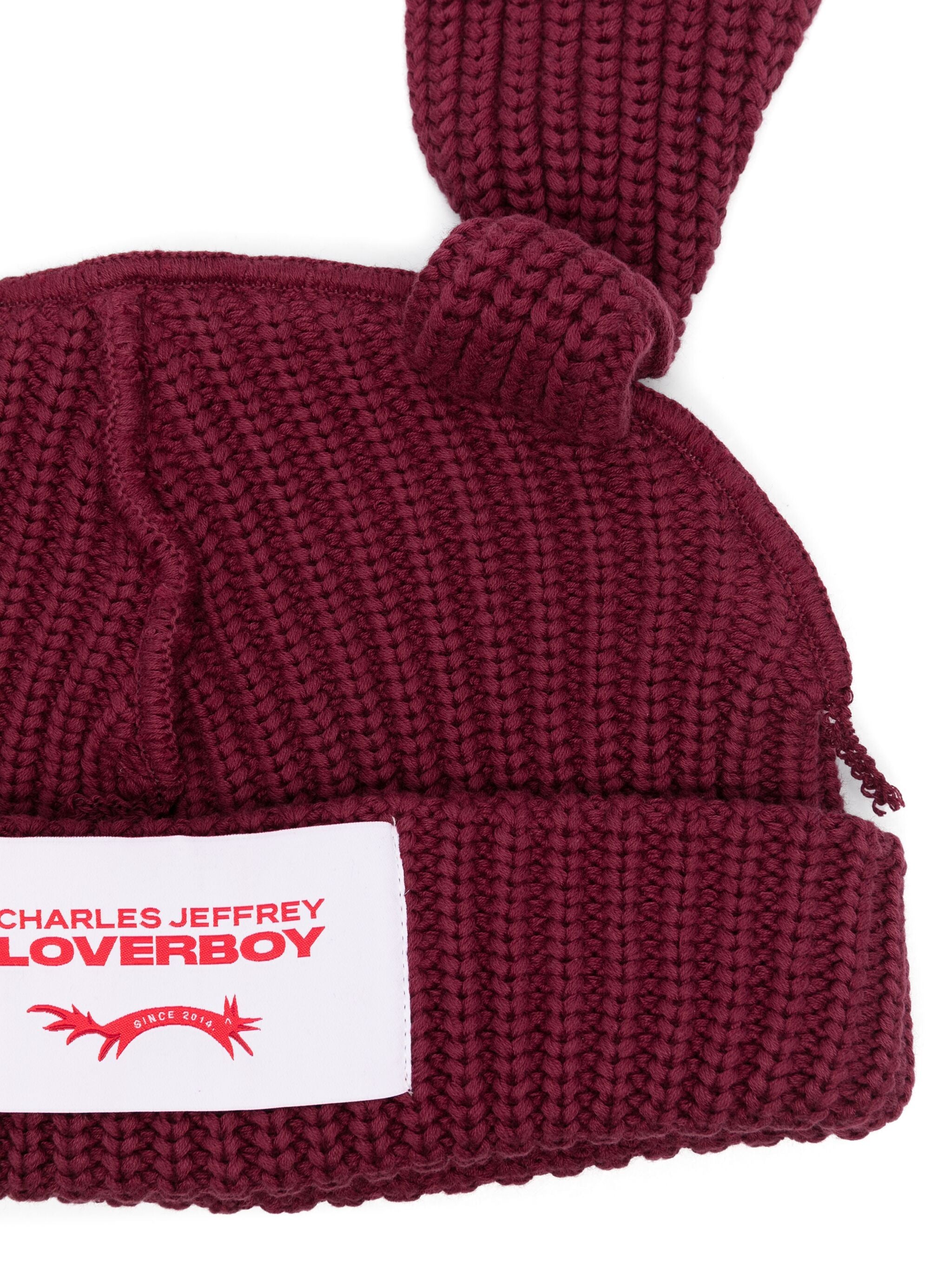 Buy CHARLES JEFFREY LOVERBOY men chunky rabbit beanie for