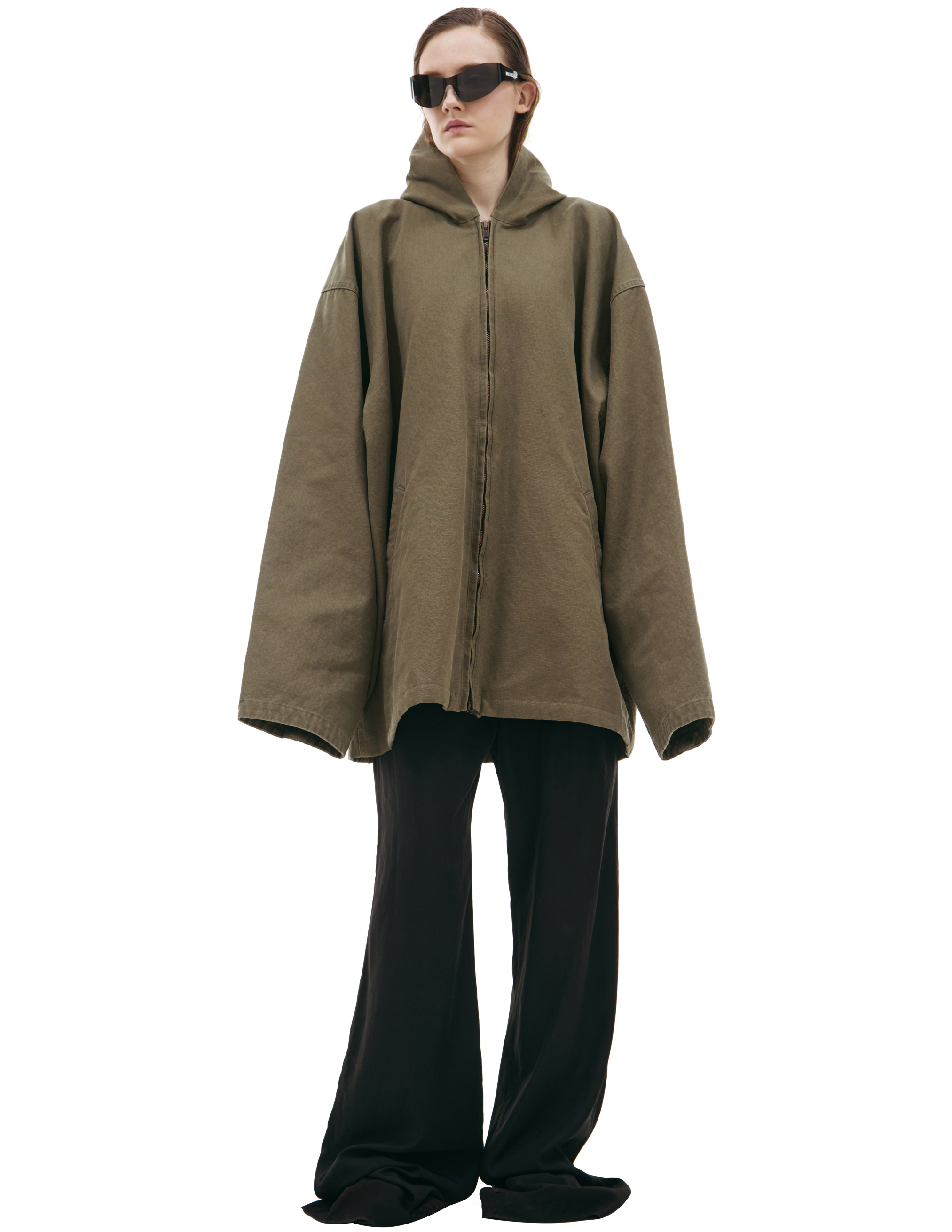 Balenciaga Khaki hooded jacket