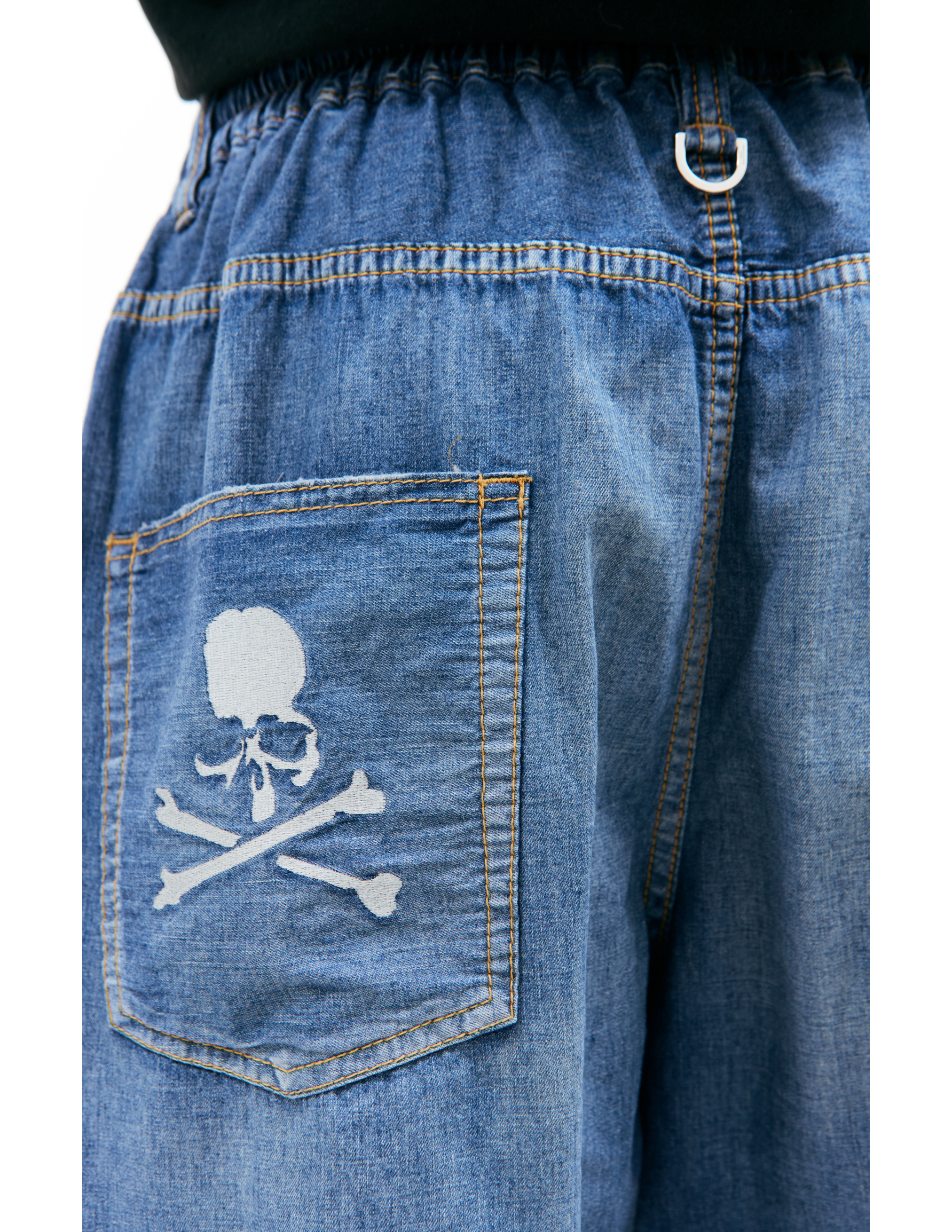 Shop Mastermind Japan Blue Denim Shorts