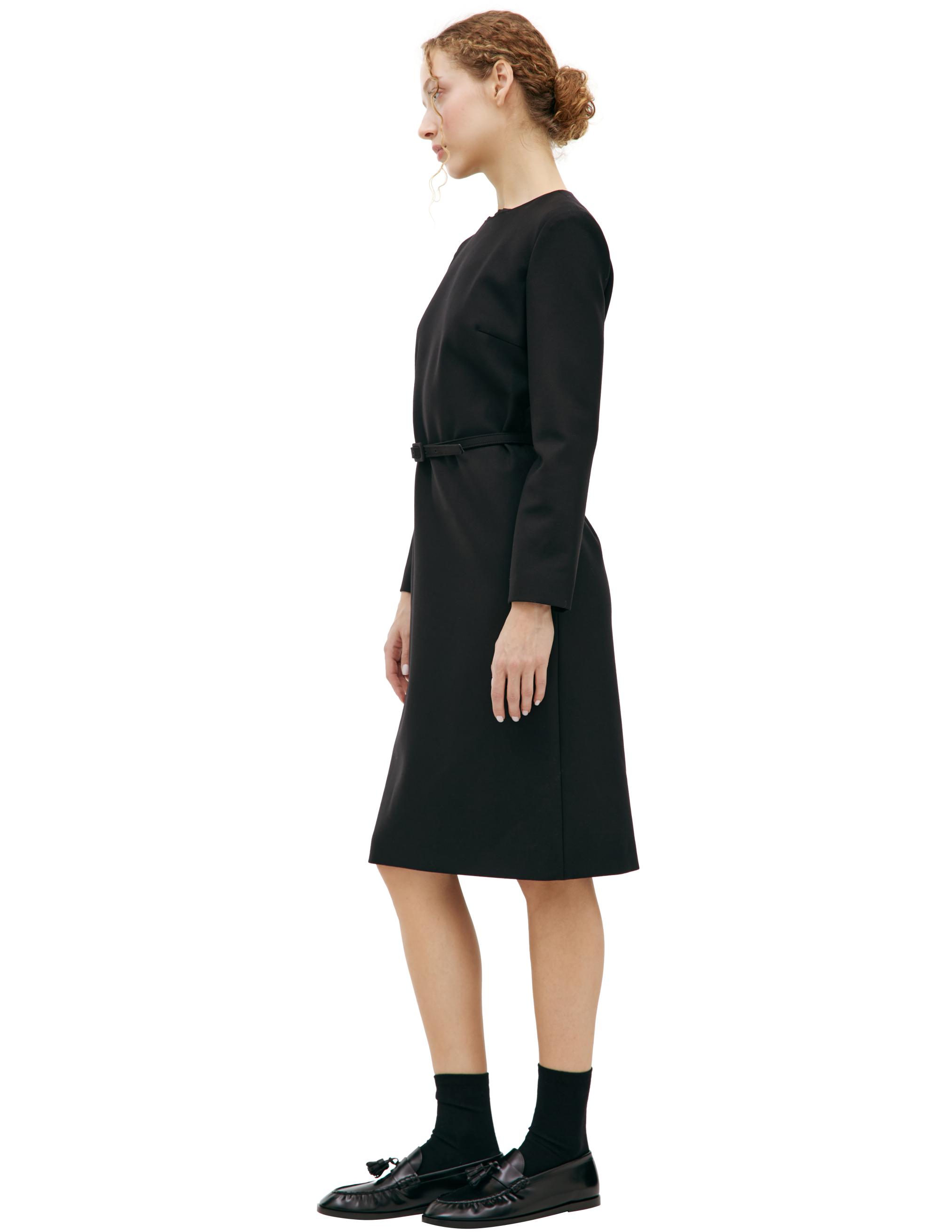 The Row Woman Black Dresses In Black