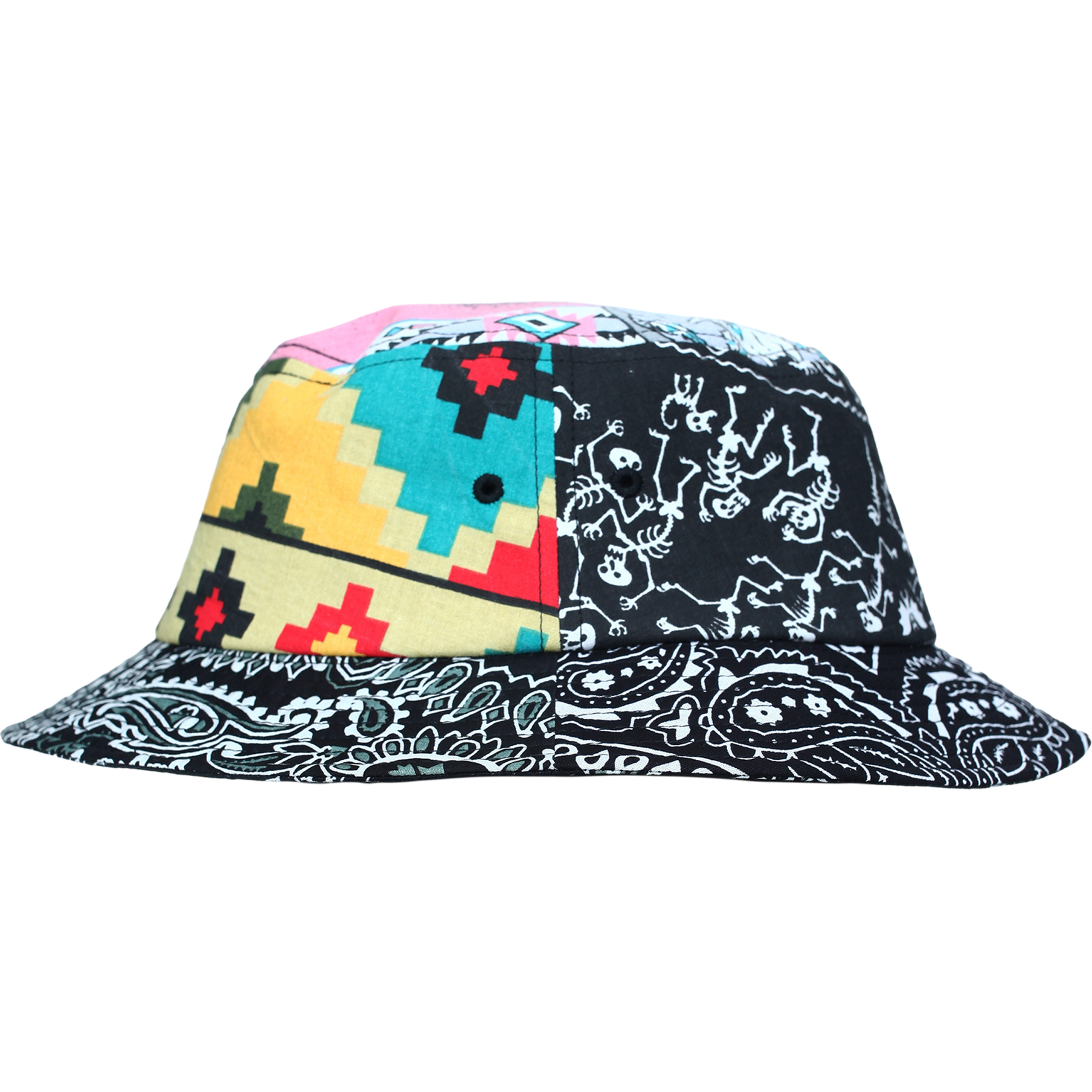 Shop Children Of The Discordance Paisley Printed Bucket Hat In Black