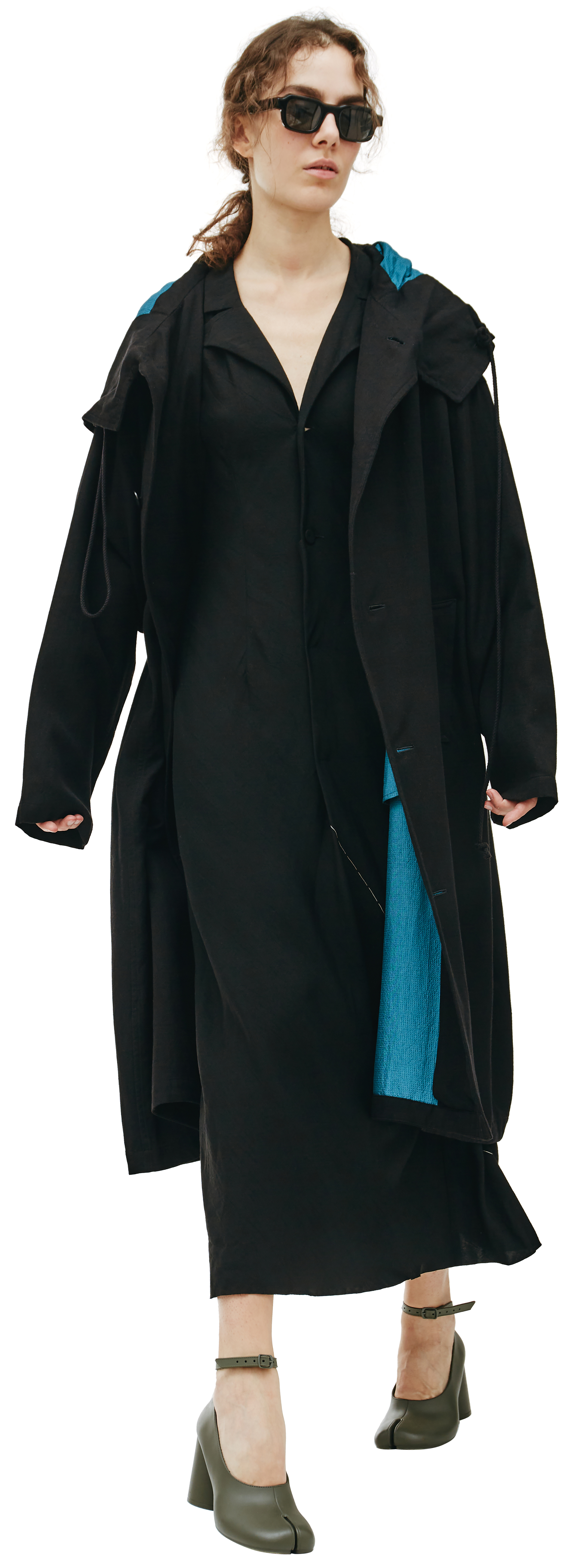 Buy Y's women black hooded coat for €1,565 online on SV77