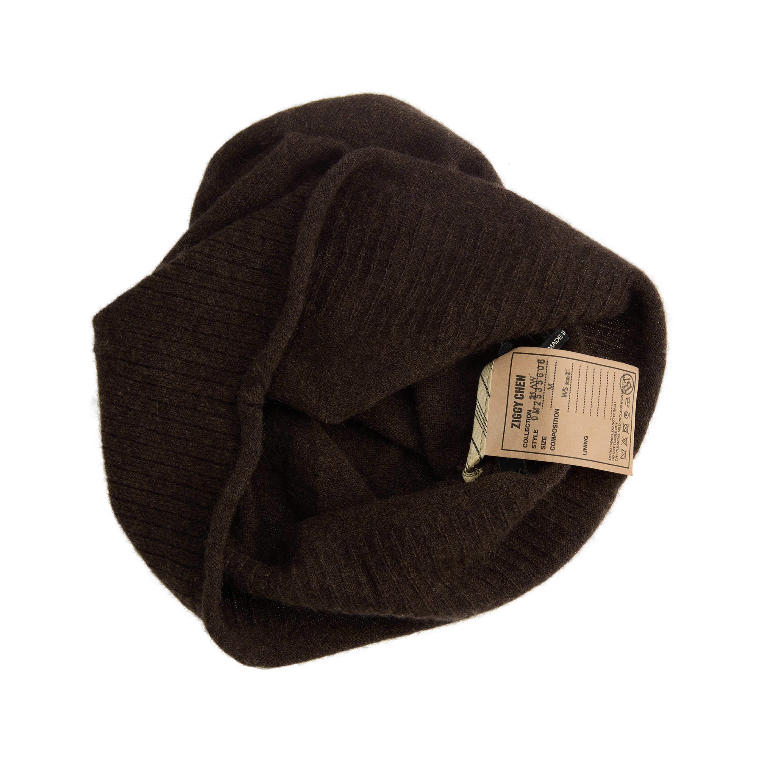 Buy Ziggy Chen women brown cashmere beanie for $225 online on SV77