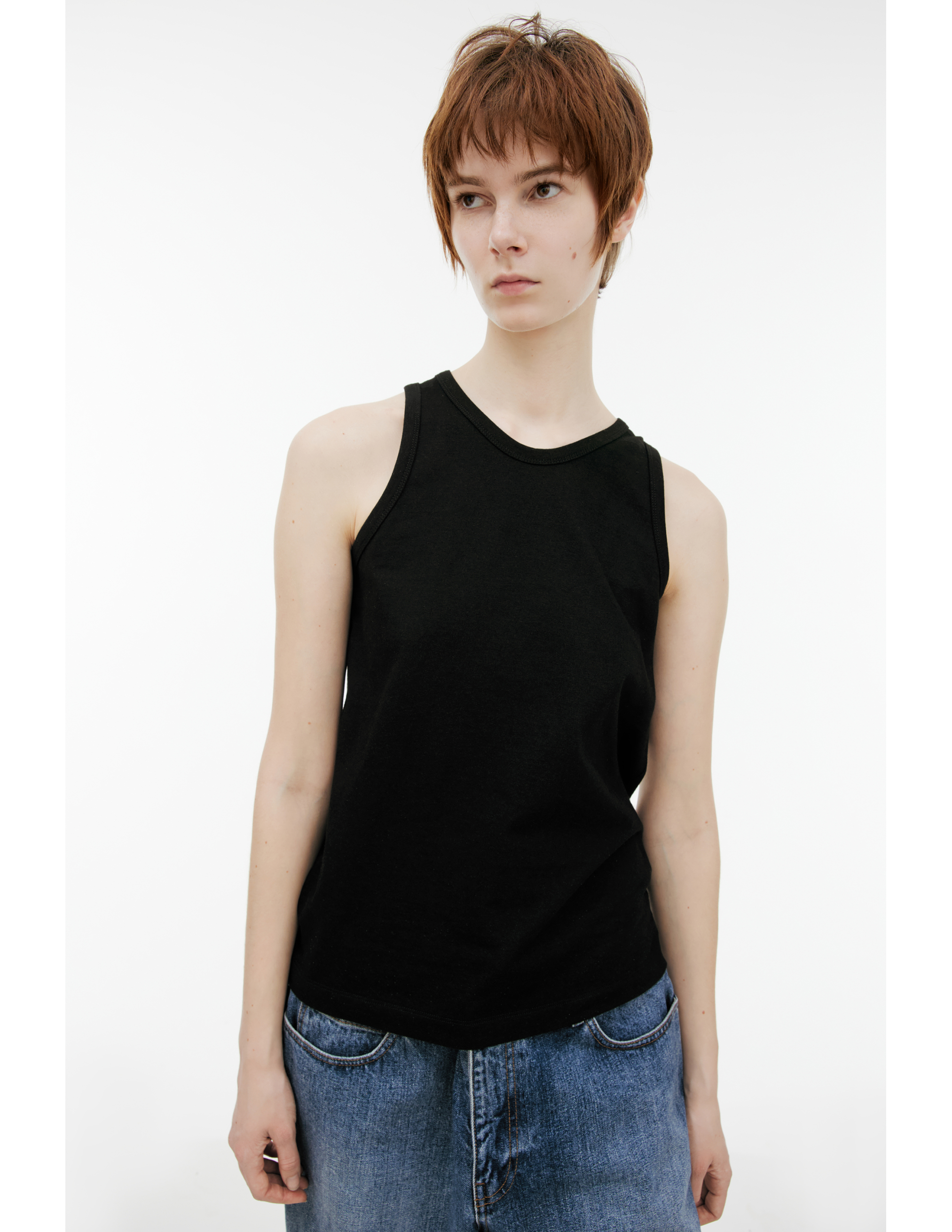 The Row Black Frankie Top In Black