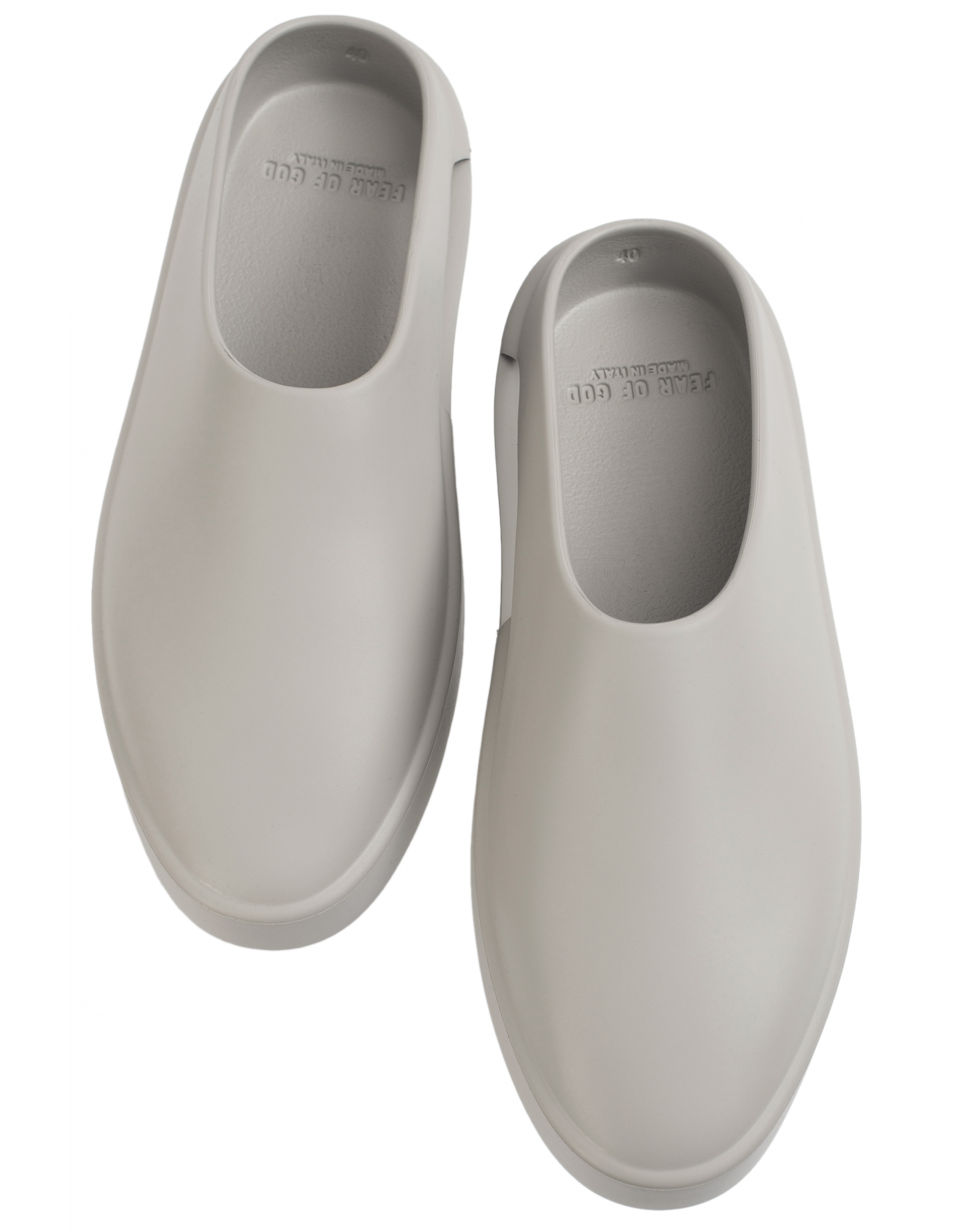 Fear of God Essentials The California mules in concrete