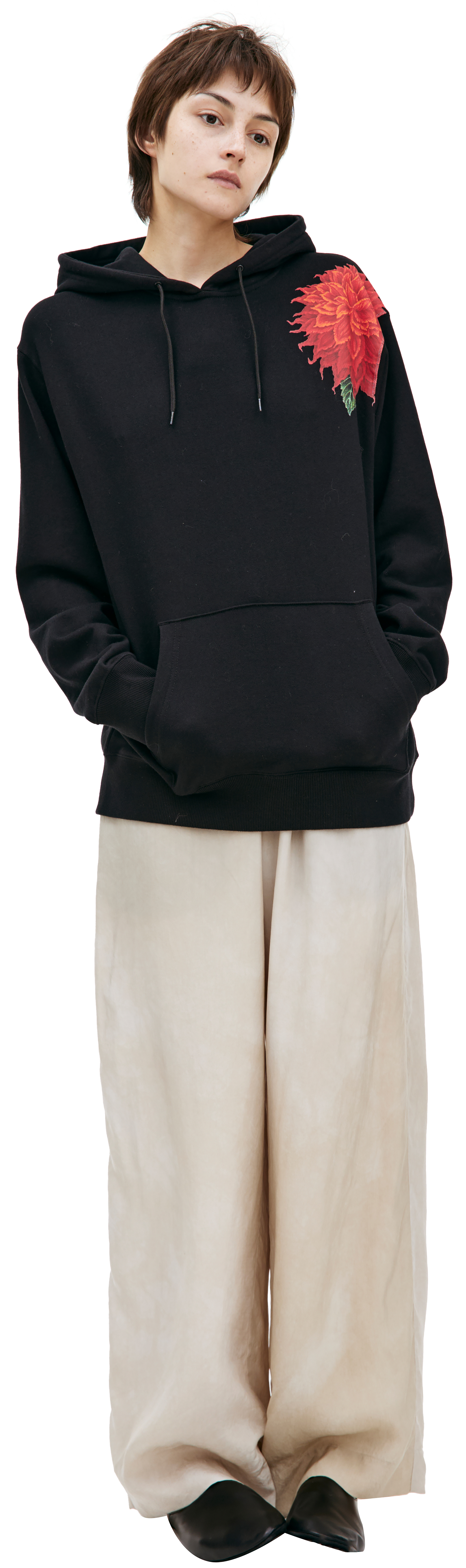 Adidas Y-3 Women Yohji Letters Full Zip Long Hoody black red