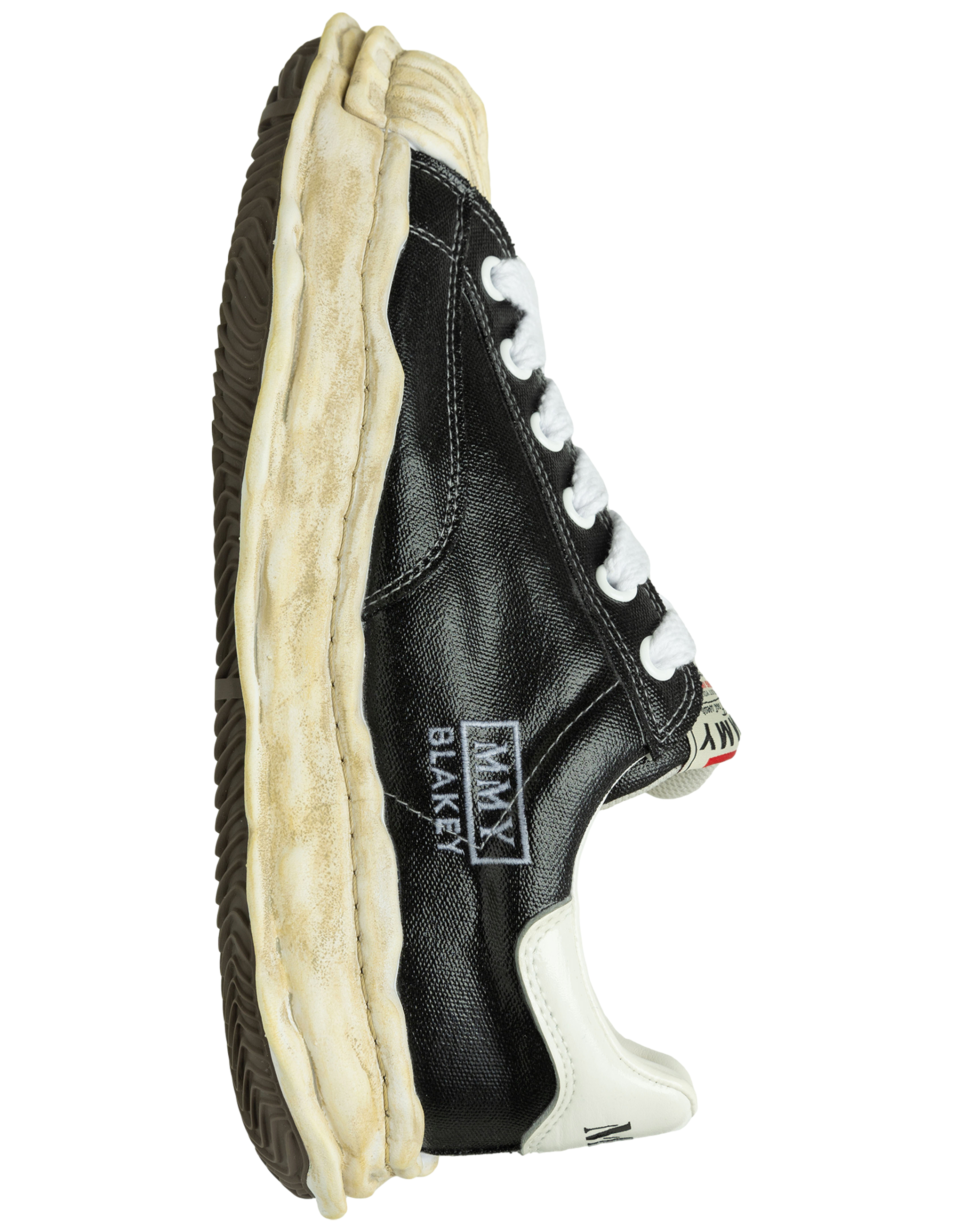 Miharayasuhiro Blakey Og Sole Silicon Coating Sneakers In Black