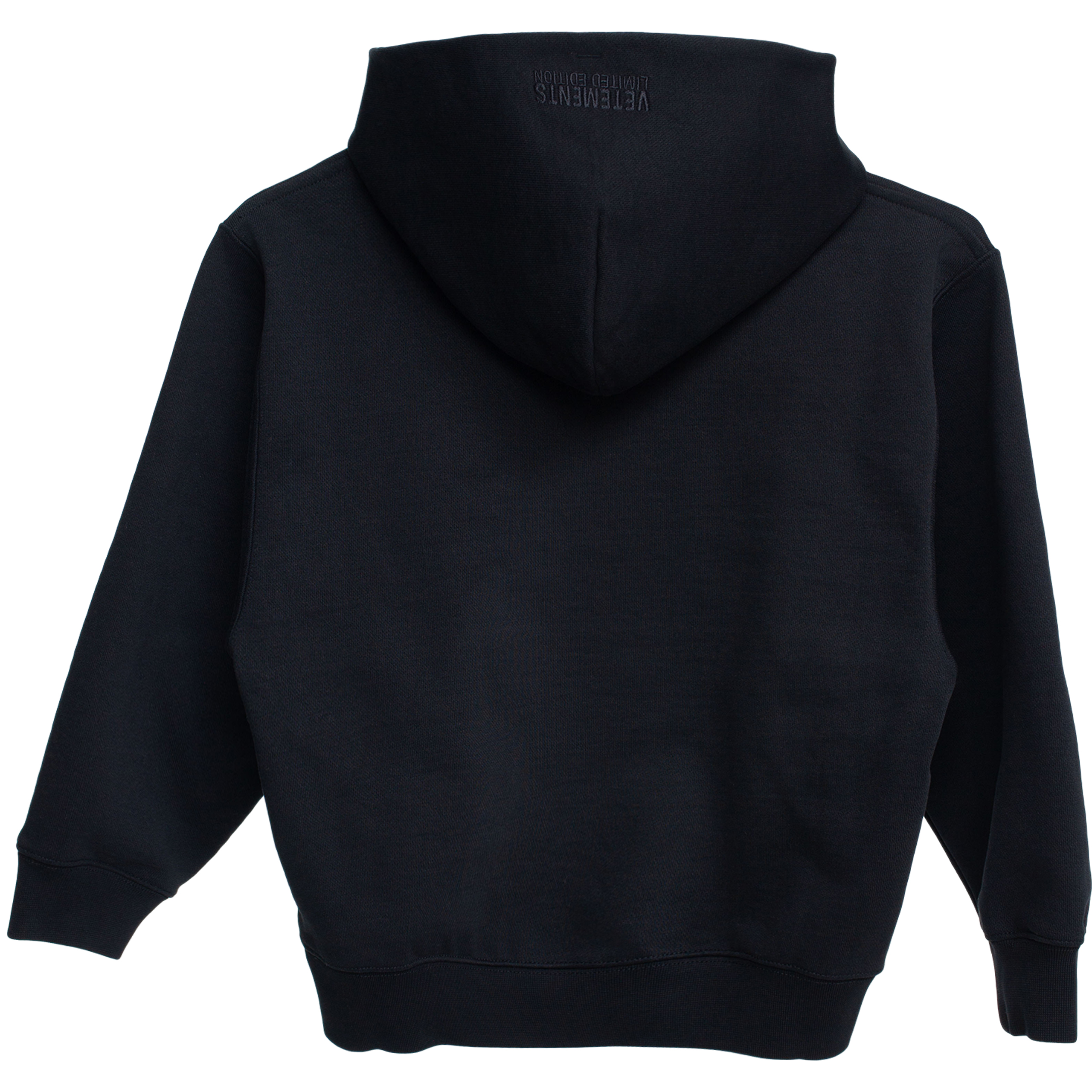 Buy VETEMENTS men black hoodie with logo for $275 online on SV77