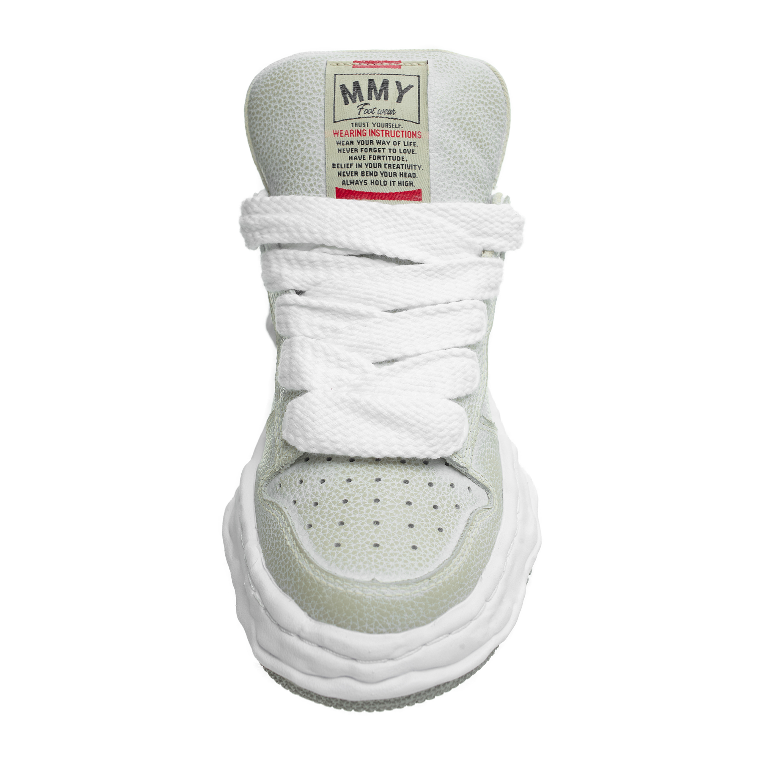 Buy Maison Mihara Yasuhiro men grey leather sneakers for