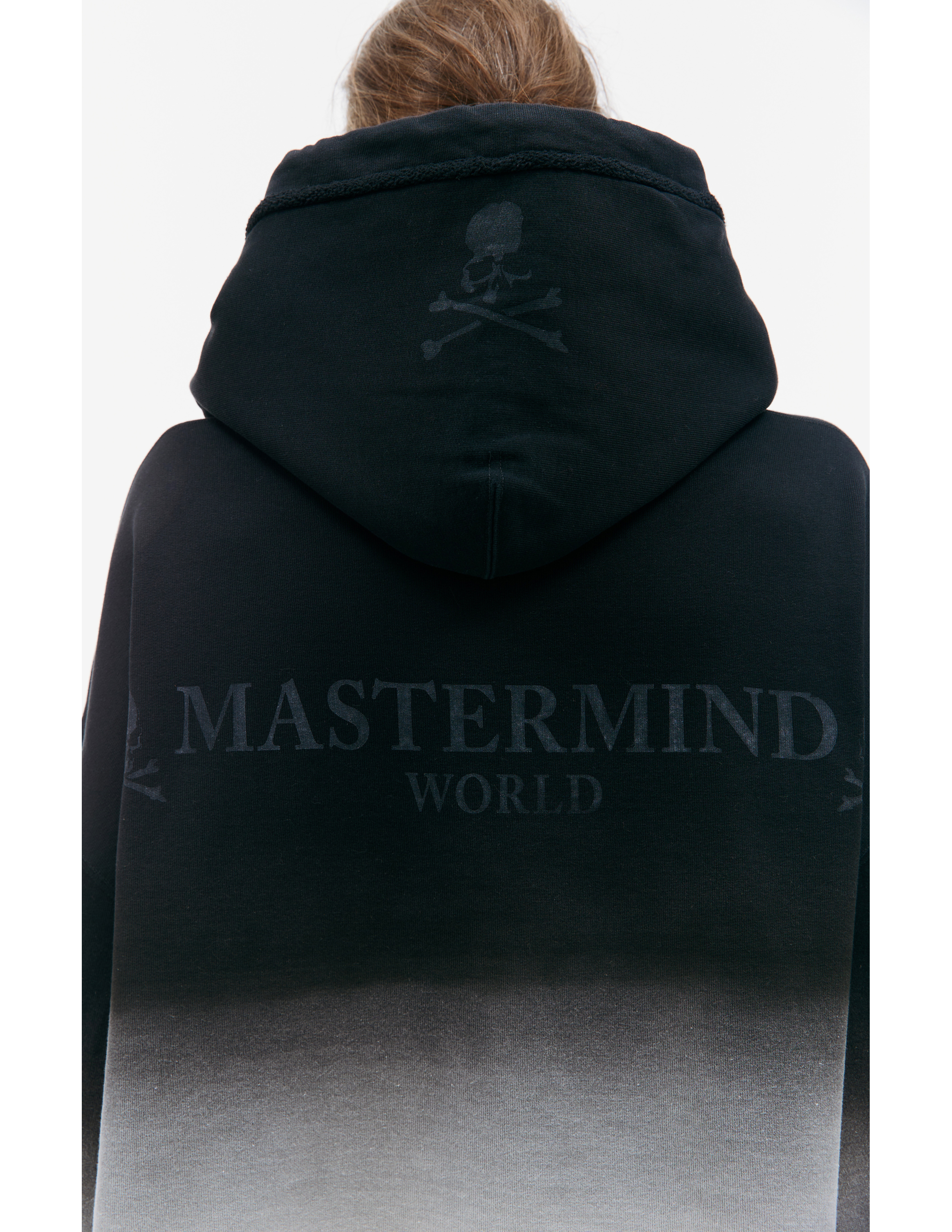 Shop Mastermind Japan Gradient Hoodie In Black