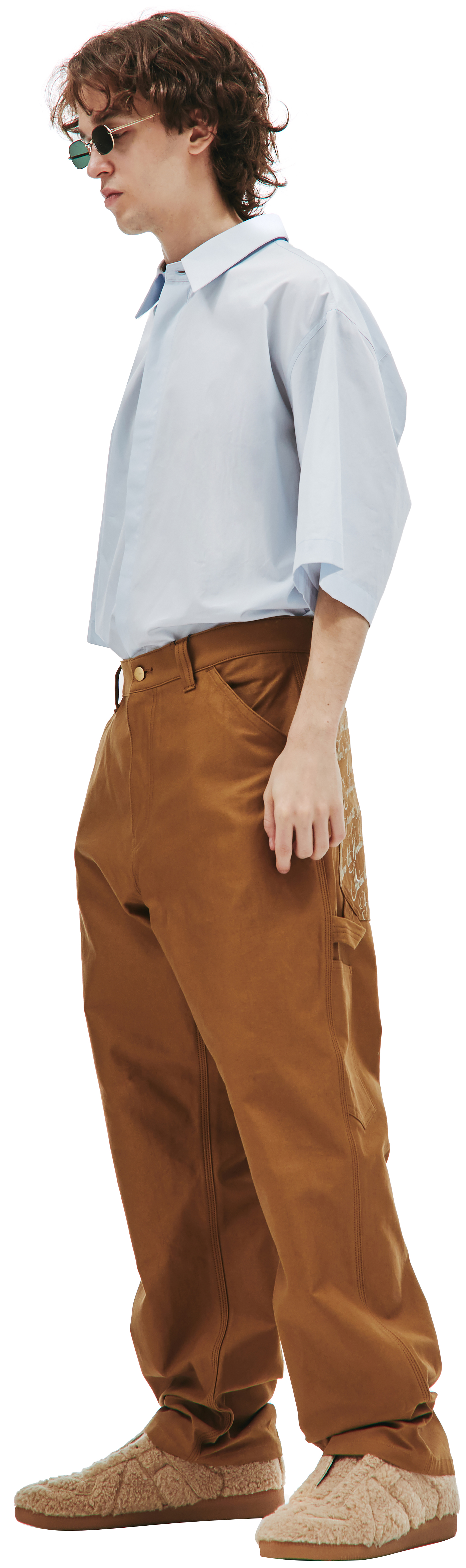Buy Junya Watanabe men junya watanabe x carhartt pants brown for 