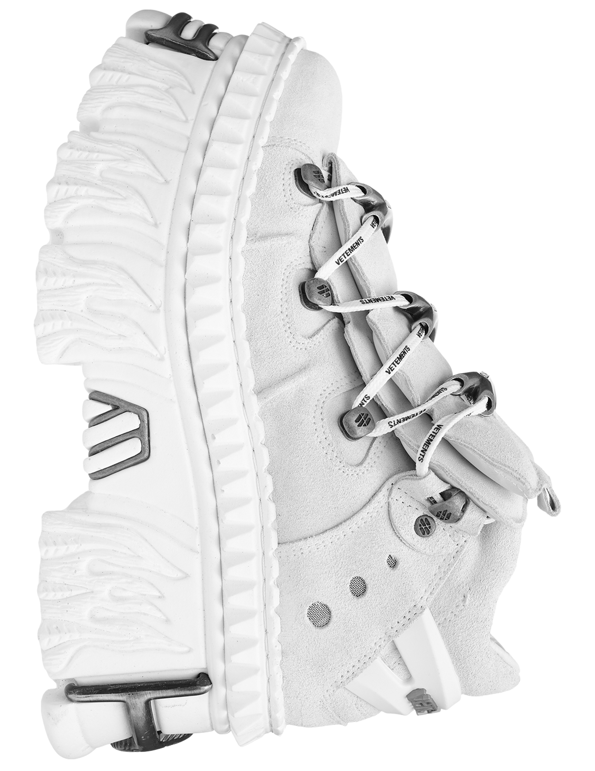 Vetements White New Rock Edition Platform Sneakers
