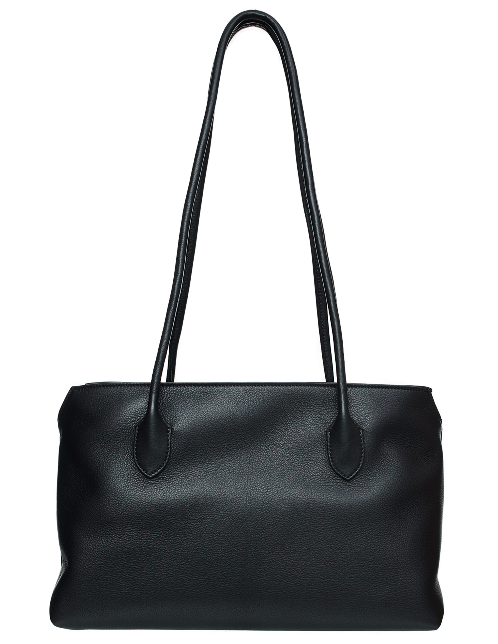 The Row Terrasse Leather Shoulder Bag In Black
