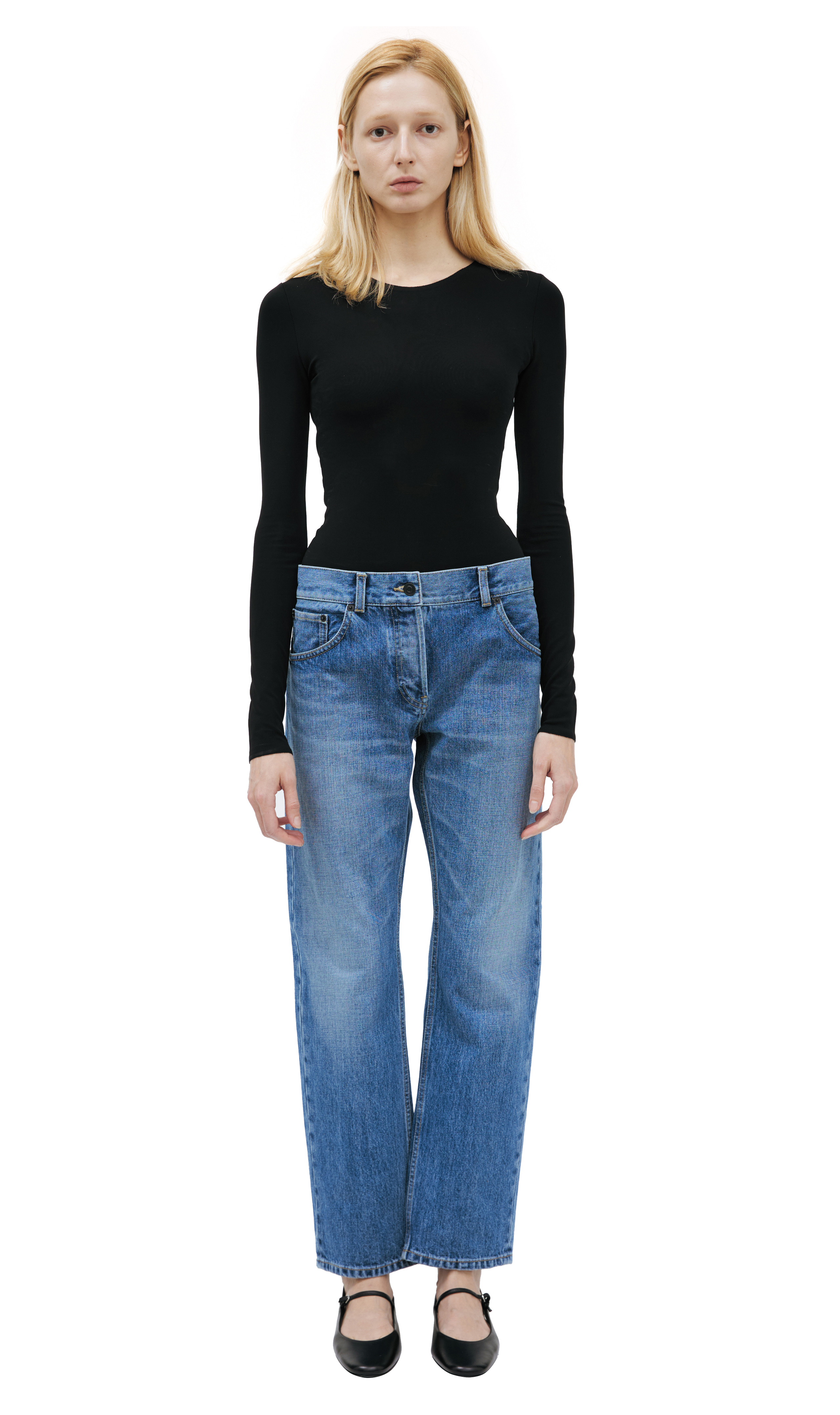 The Row Fima Rigid Low-Rise Straight-Leg Jeans - Moda Operandi