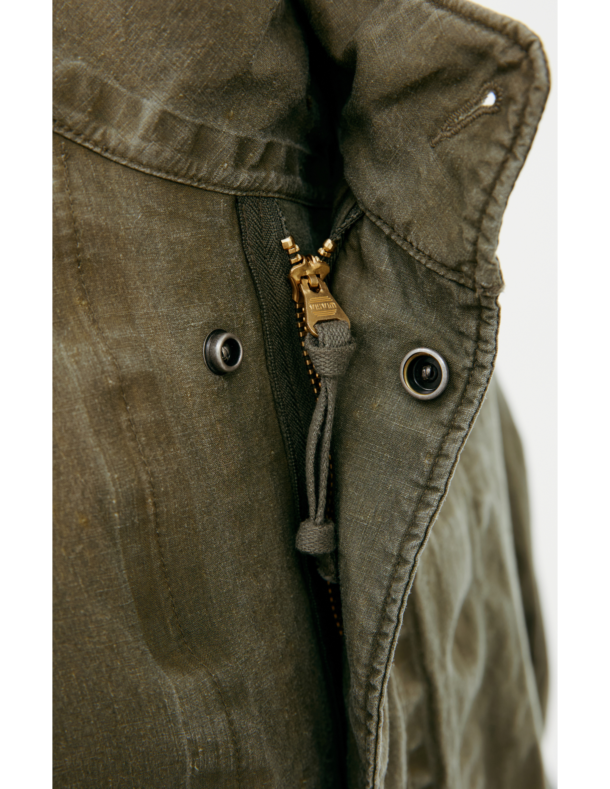 Visvim Хаки Парка На Молнии In Khaki