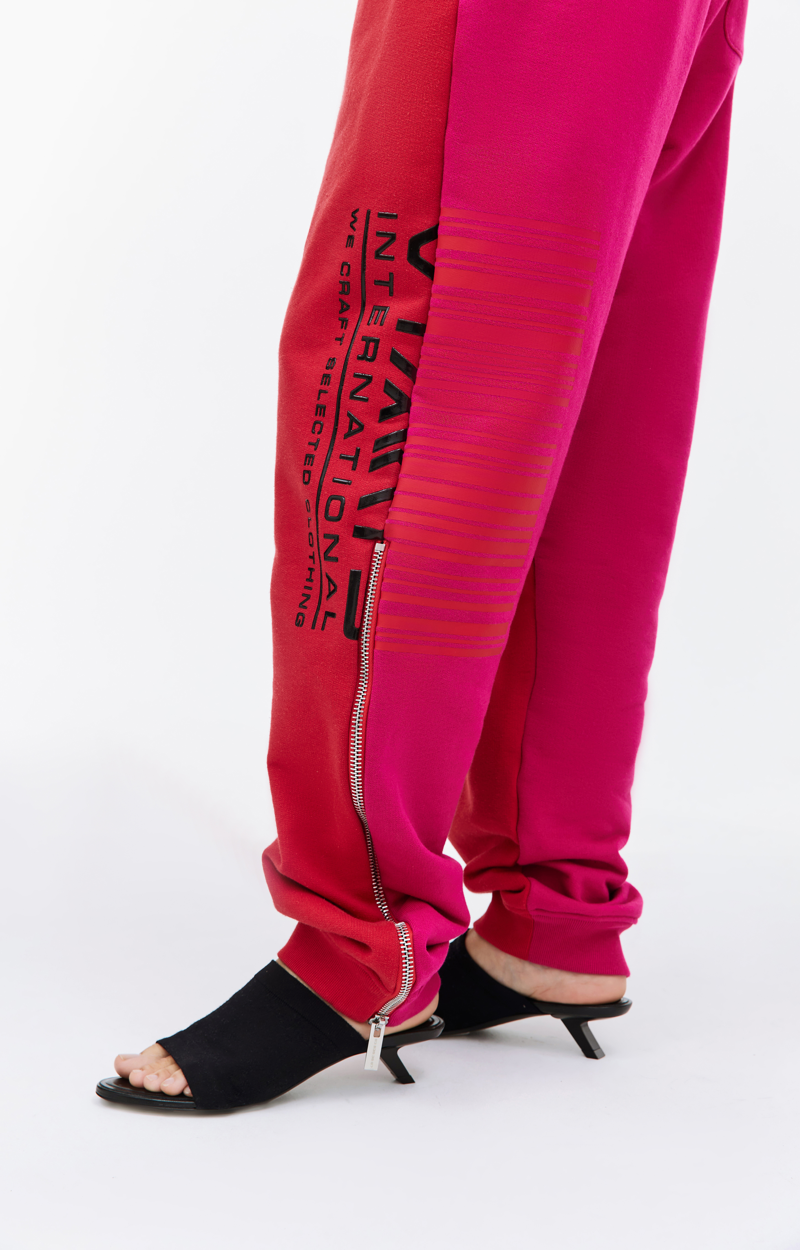 Buy VTMNTS women multicolor international printed sweatpants