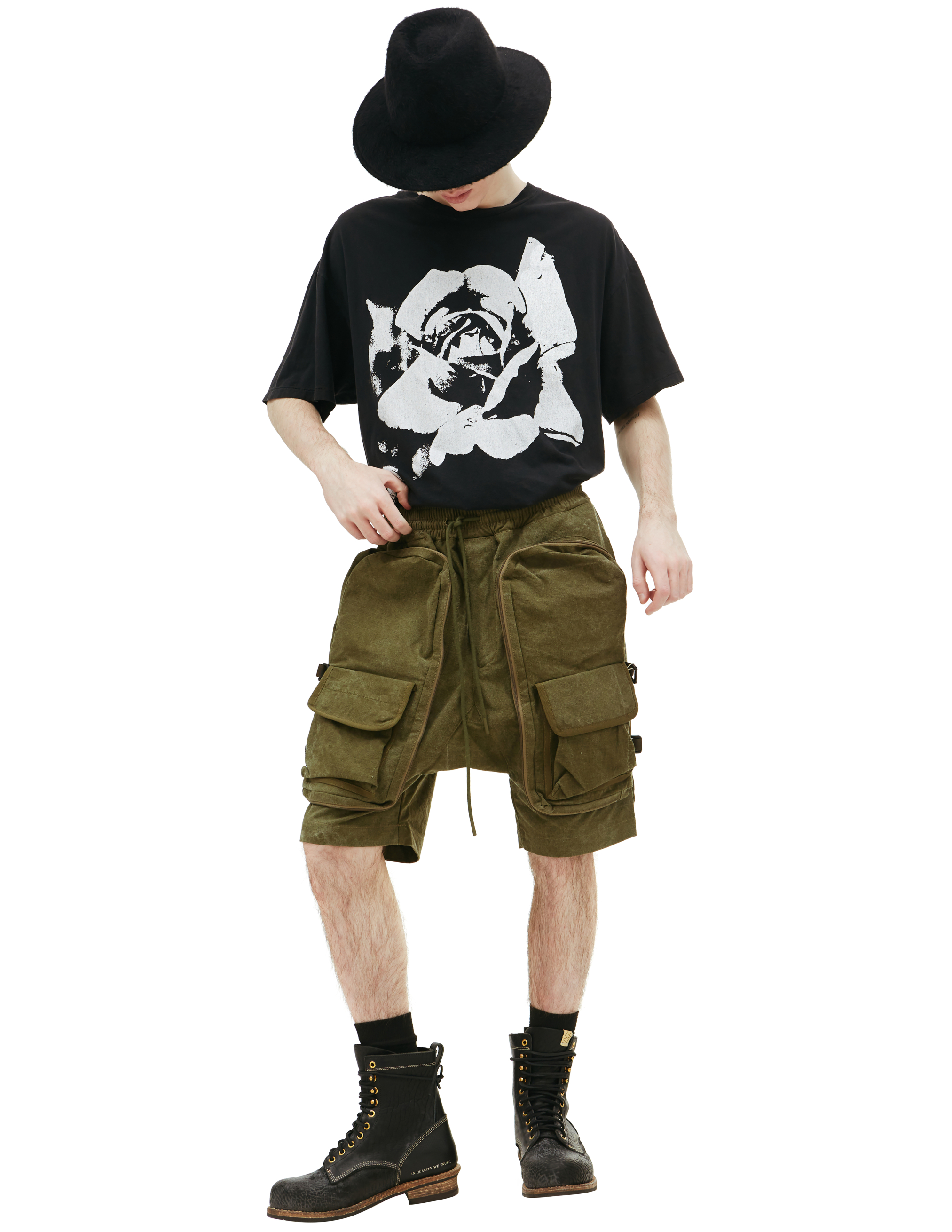 Readymade Camouflage cotton shorts