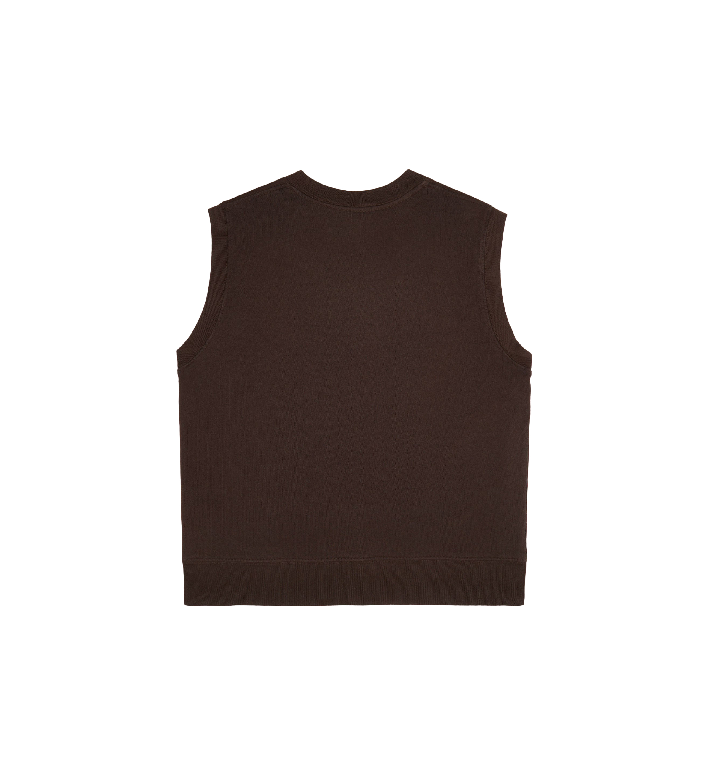 Shop Sporty And Rich Logo Embroidered V-neck Vest In Brown