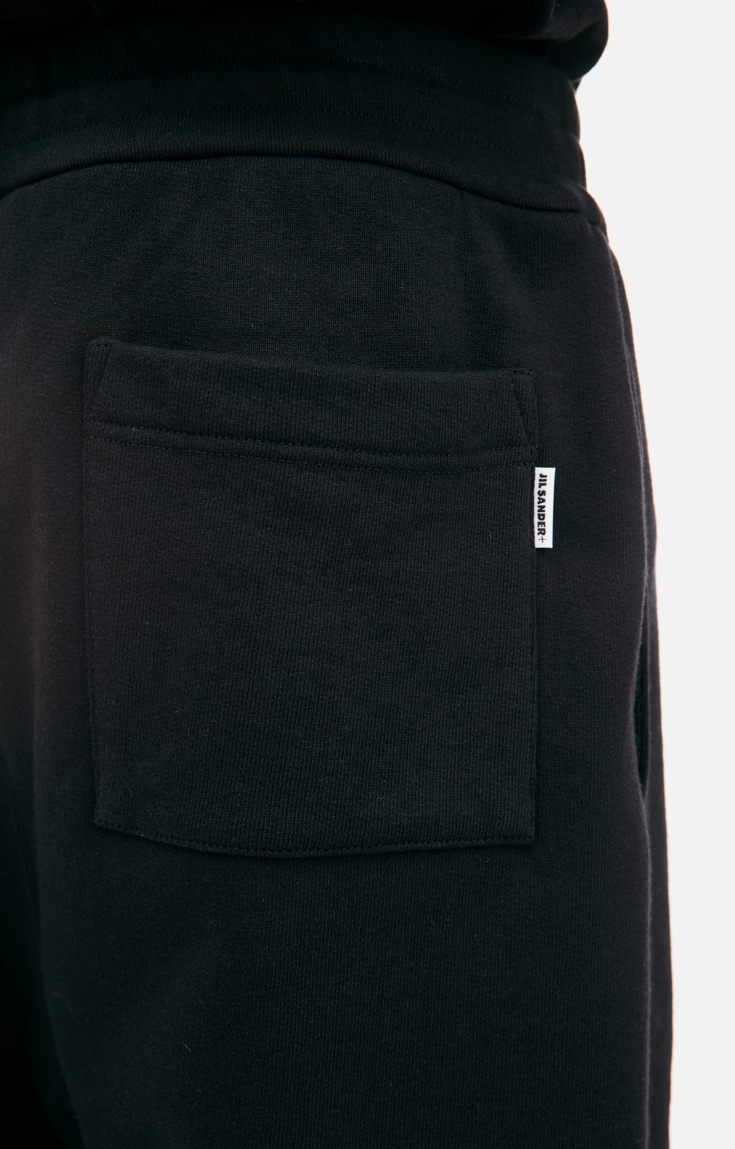 Buy Jil Sander men black cotton sweatpants for $366 online