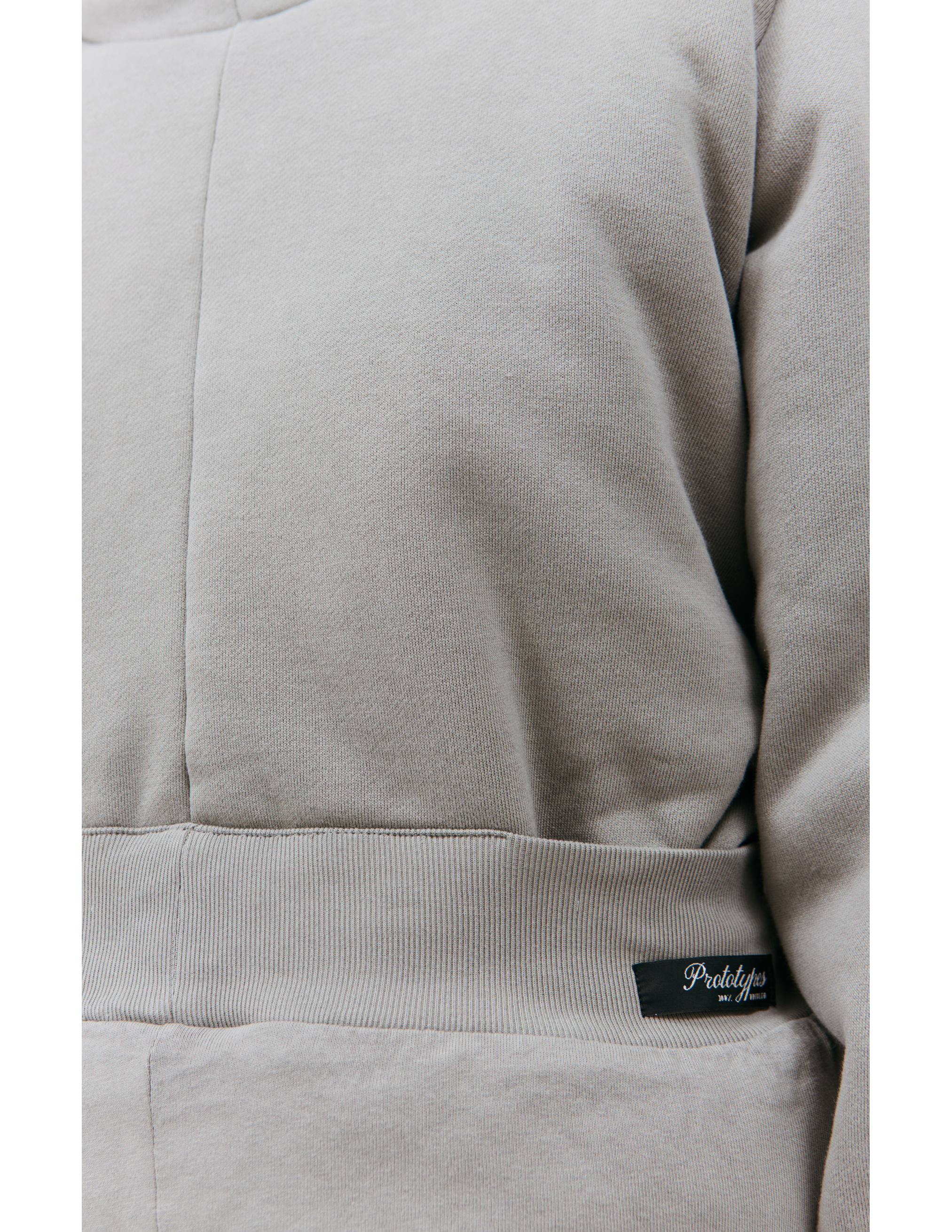 Shop Prototypes X Yeezy Gap Engineered Padded Hoodie In Grey