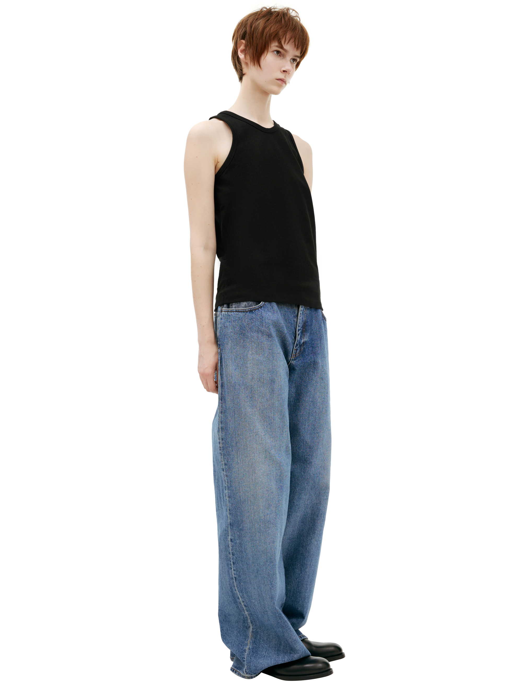 The Row Black Frankie Top In Black