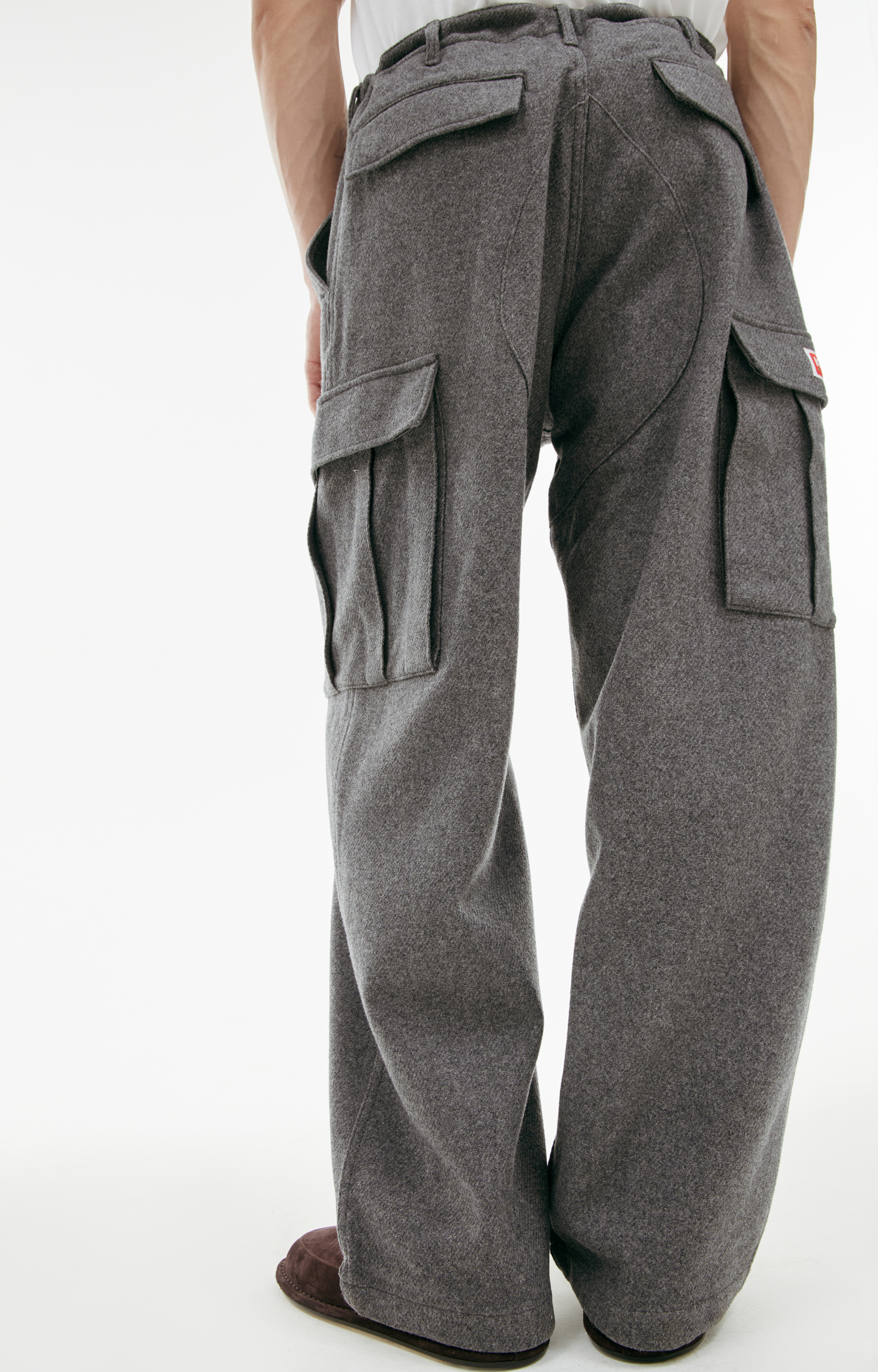 【送料&関税込】Kenzo Cropped Drawstring Trousers Women's New Low Waist Pants Adjustable Straight Work