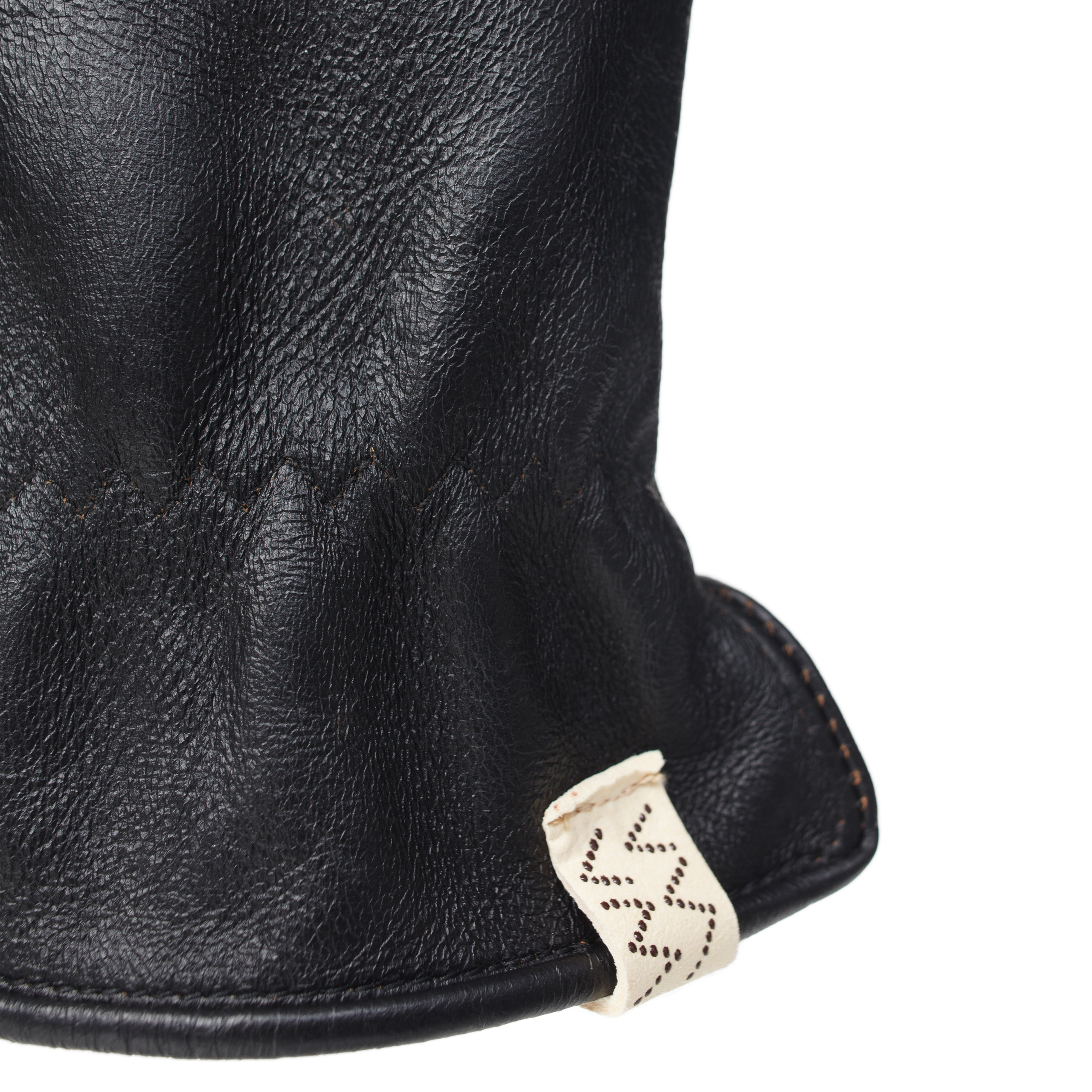 Shop Visvim Black Leather Gloves