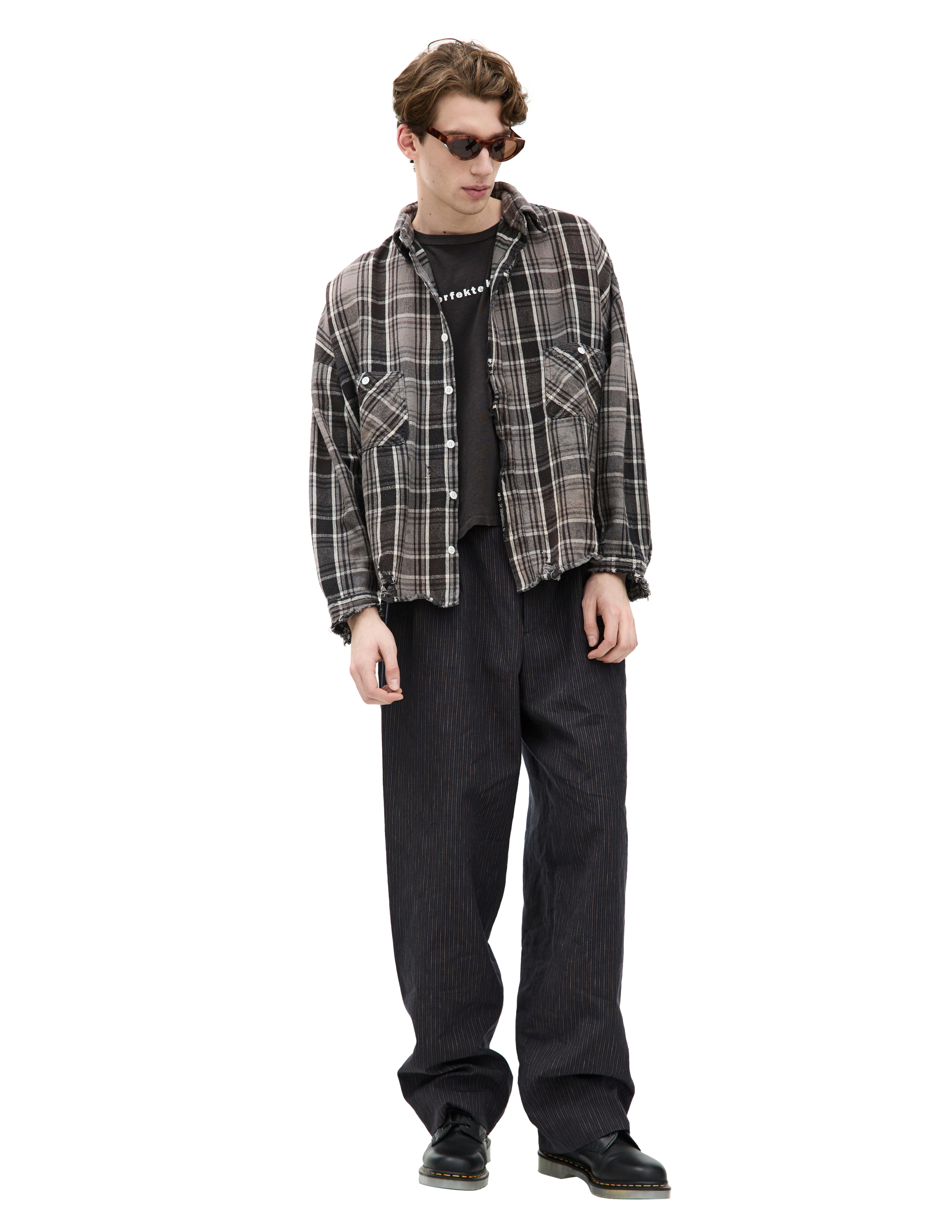 Saint Mxxxxxx Grey Button-down Shirt In Grey