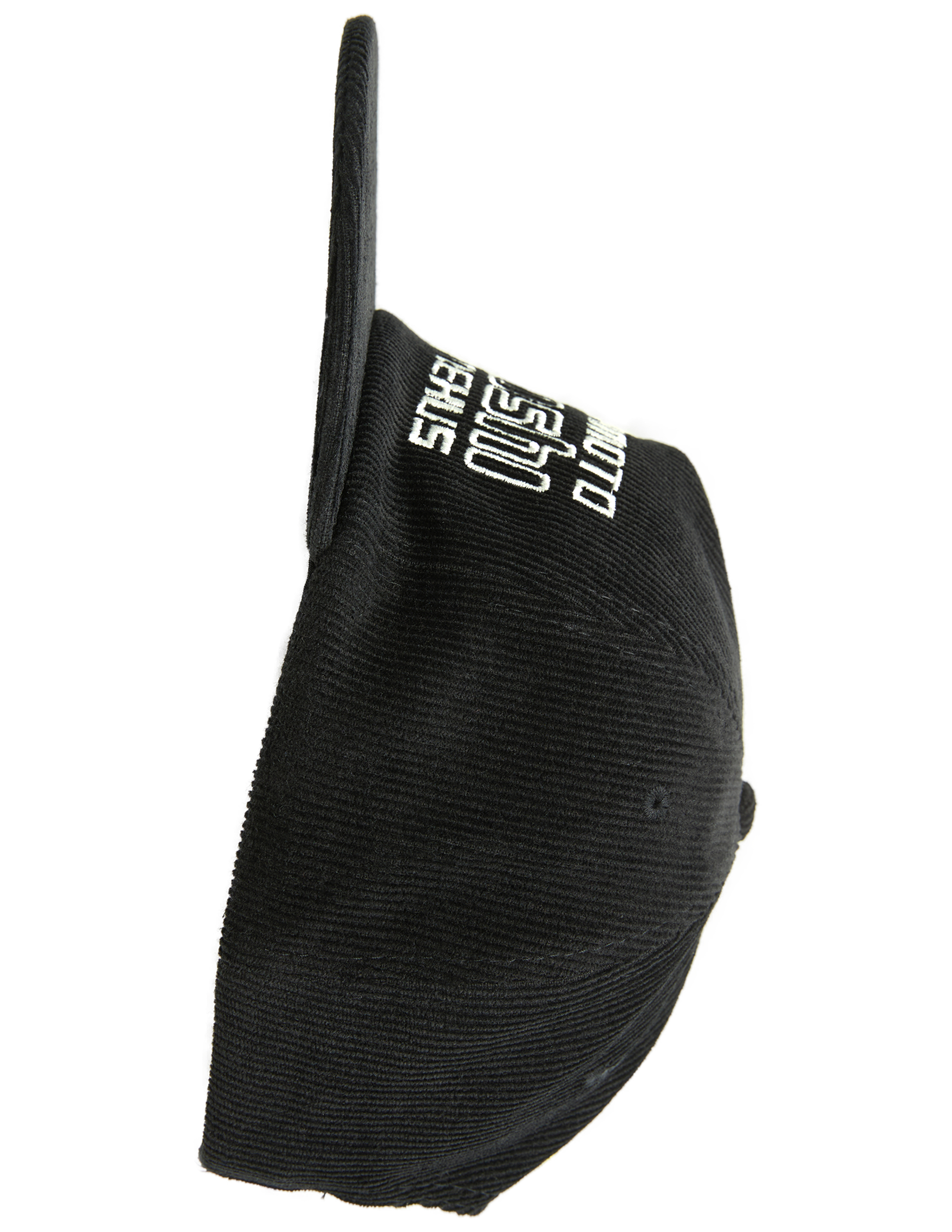 SATOSHI NAKAMOTO EMBROIDERED CORDUROY CAP 
