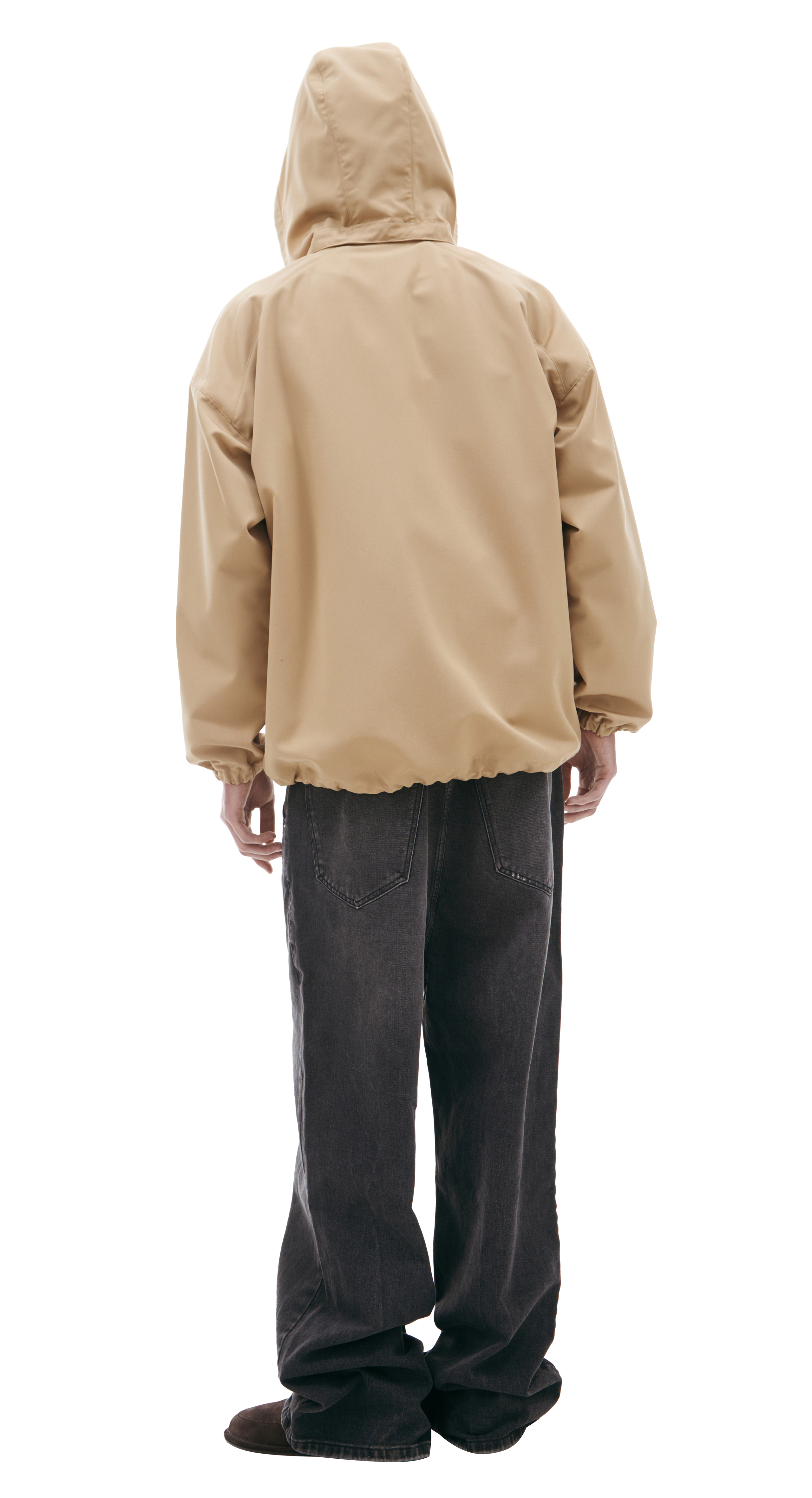Buy Auralee men beige hooded jacket for $1,115 online on