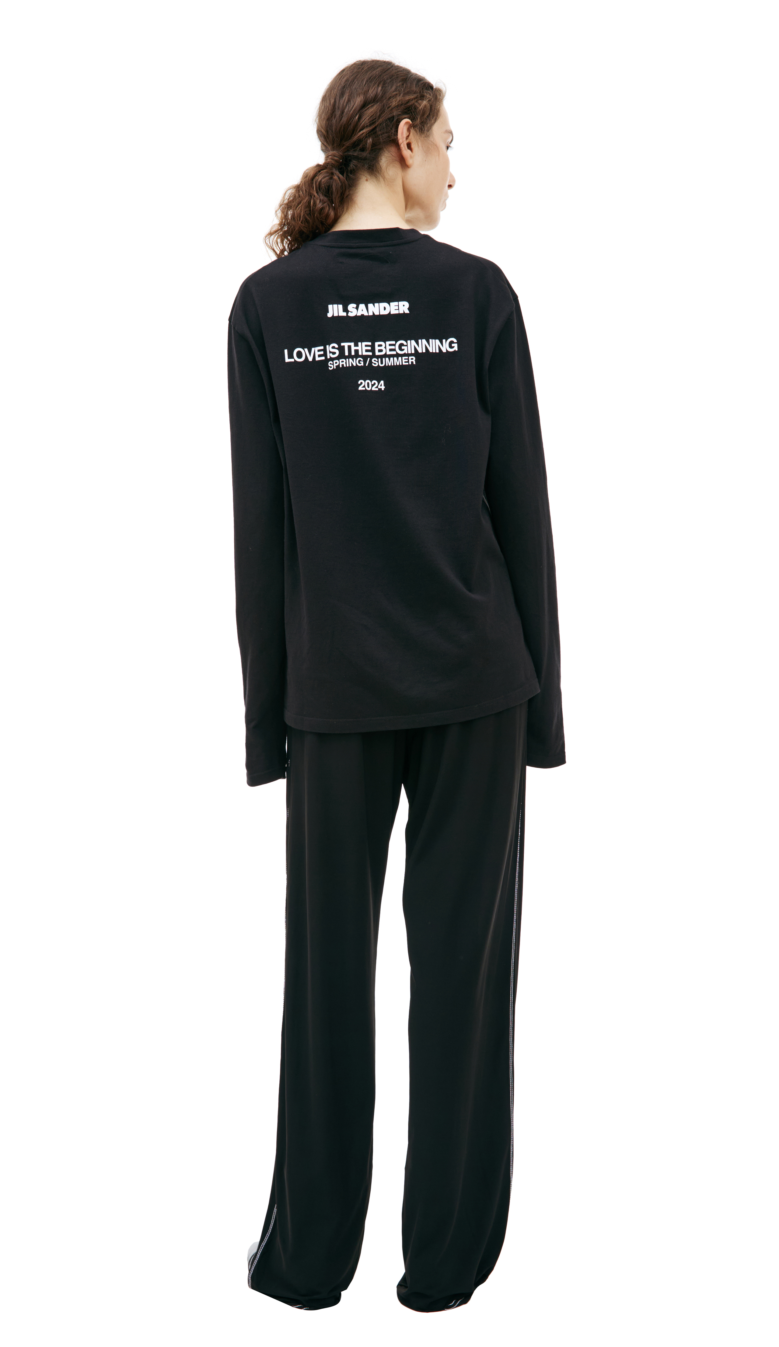 送料関税込★Jil Sander★ロゴ入りレギンス Buy Jil Sander women black printed longsleeve for €173