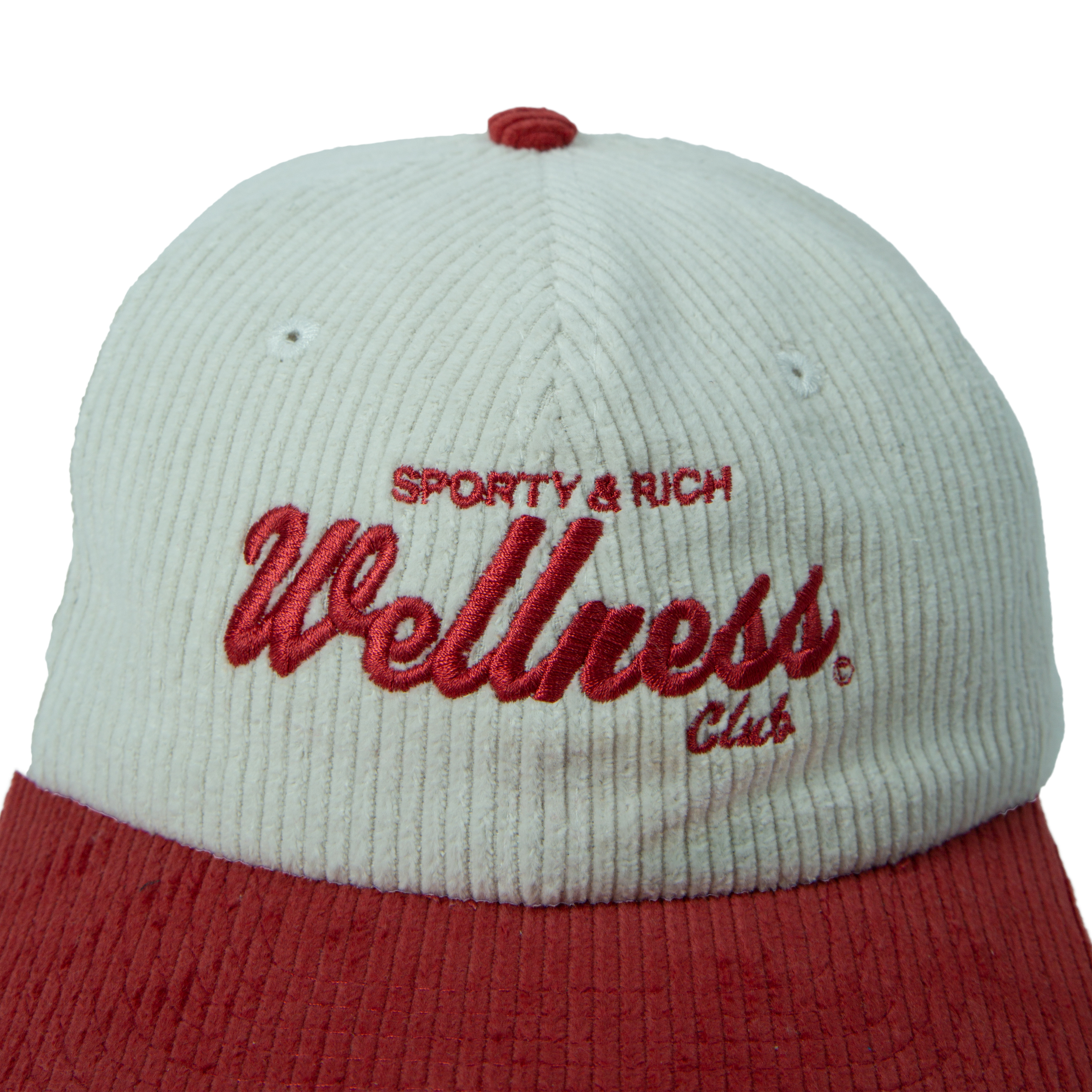 Shop Sporty And Rich 'wellness' Courduroy Cap In Multicolor