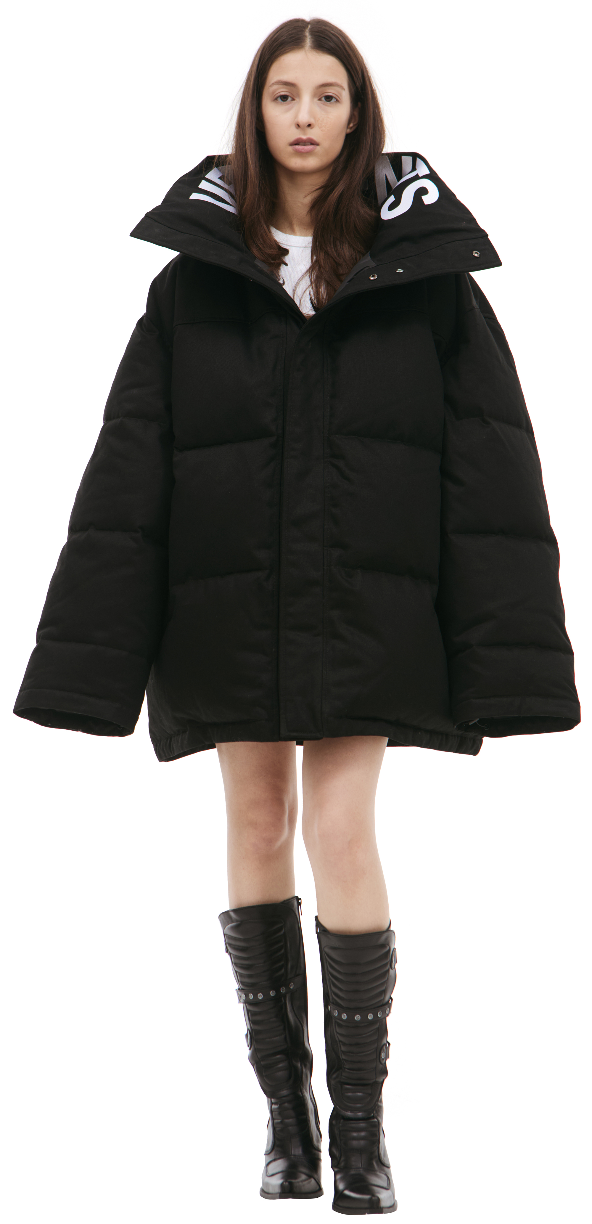 ダウンジャケット・コート VETEMENTS Women Outer WA65JA191S BLACK Black Down jacket Vetements Colour: Black Buy at the best price of