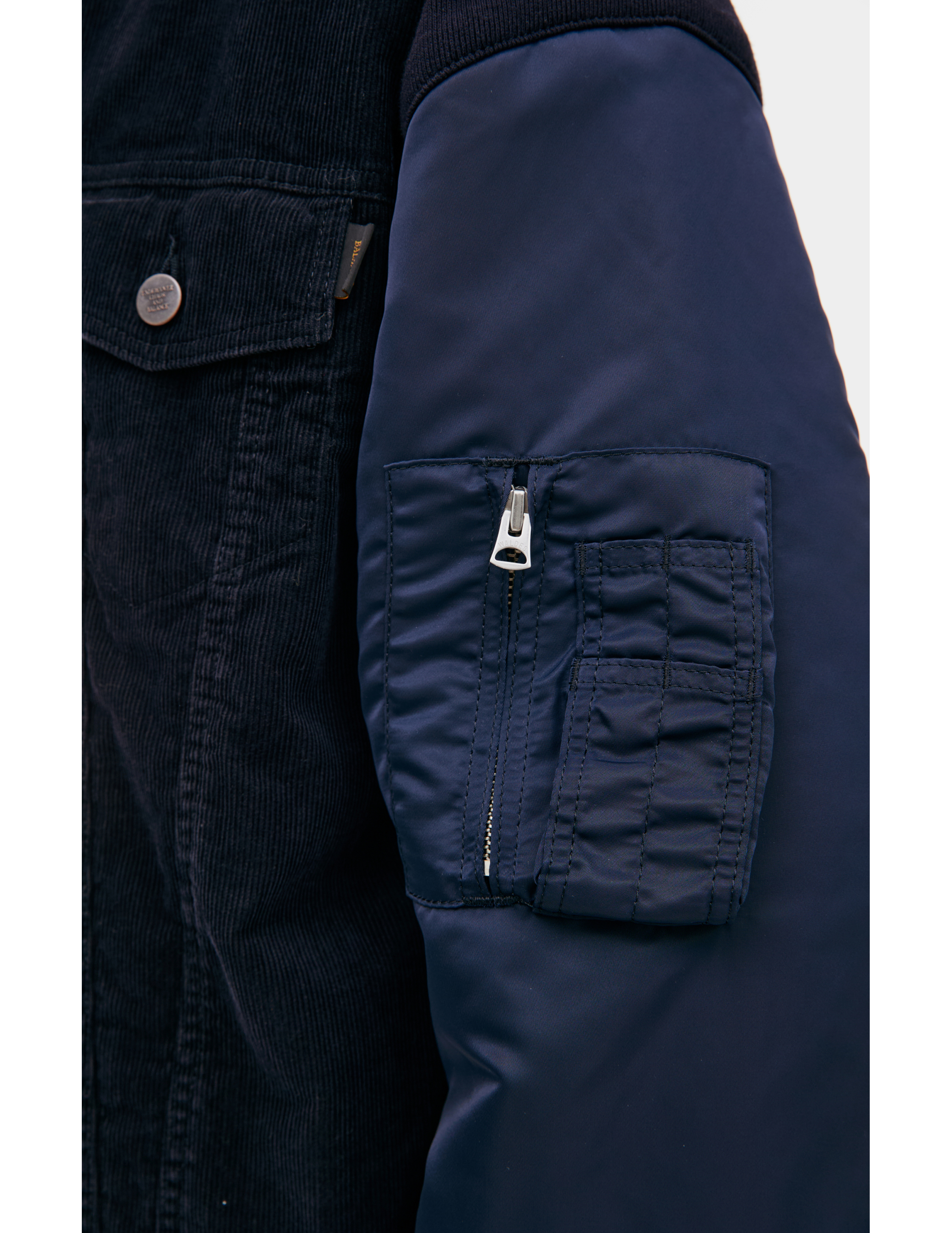 Undercover Button-up Bomber Jacket In Navy Blue