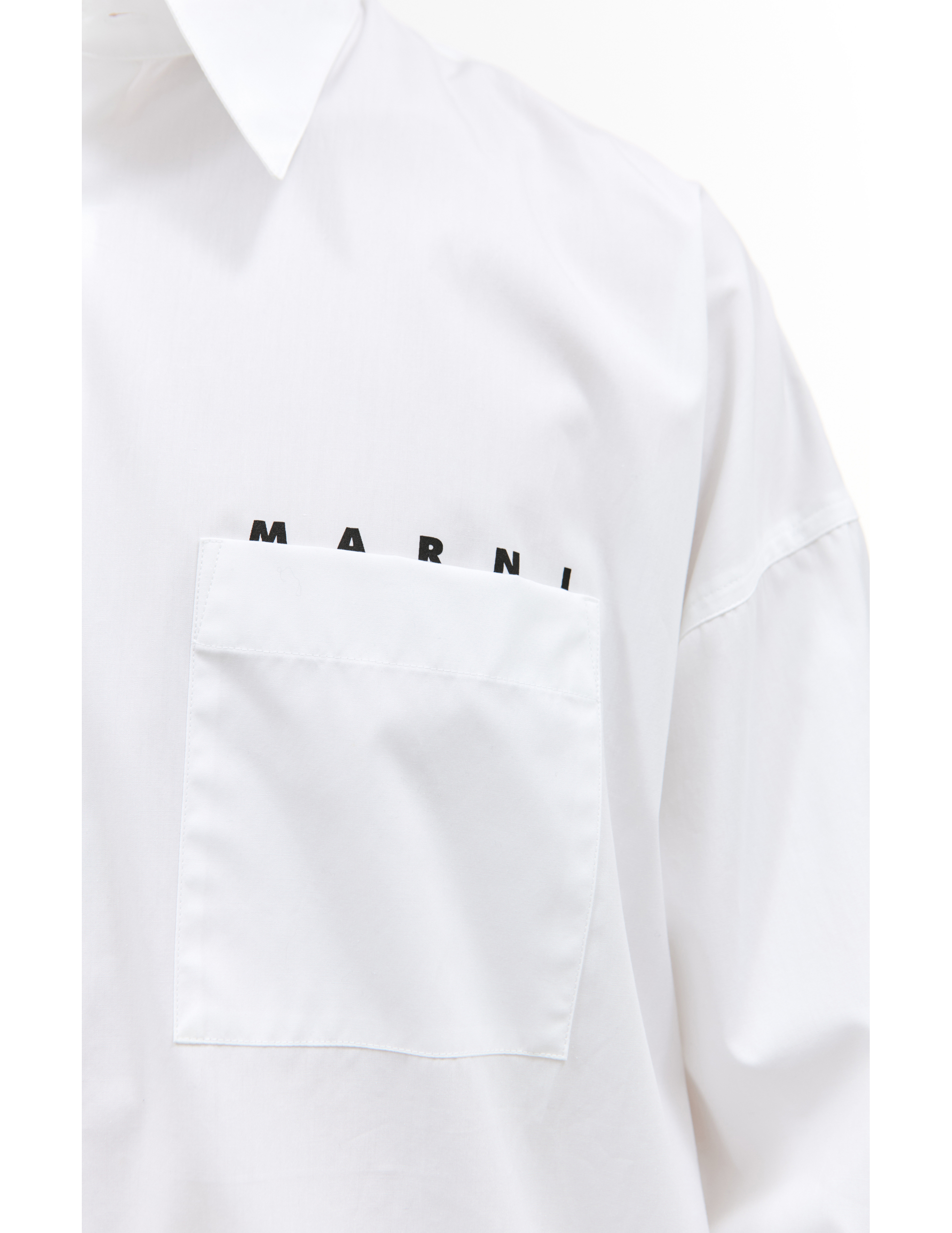 Shop Marni White Cotton Shirt