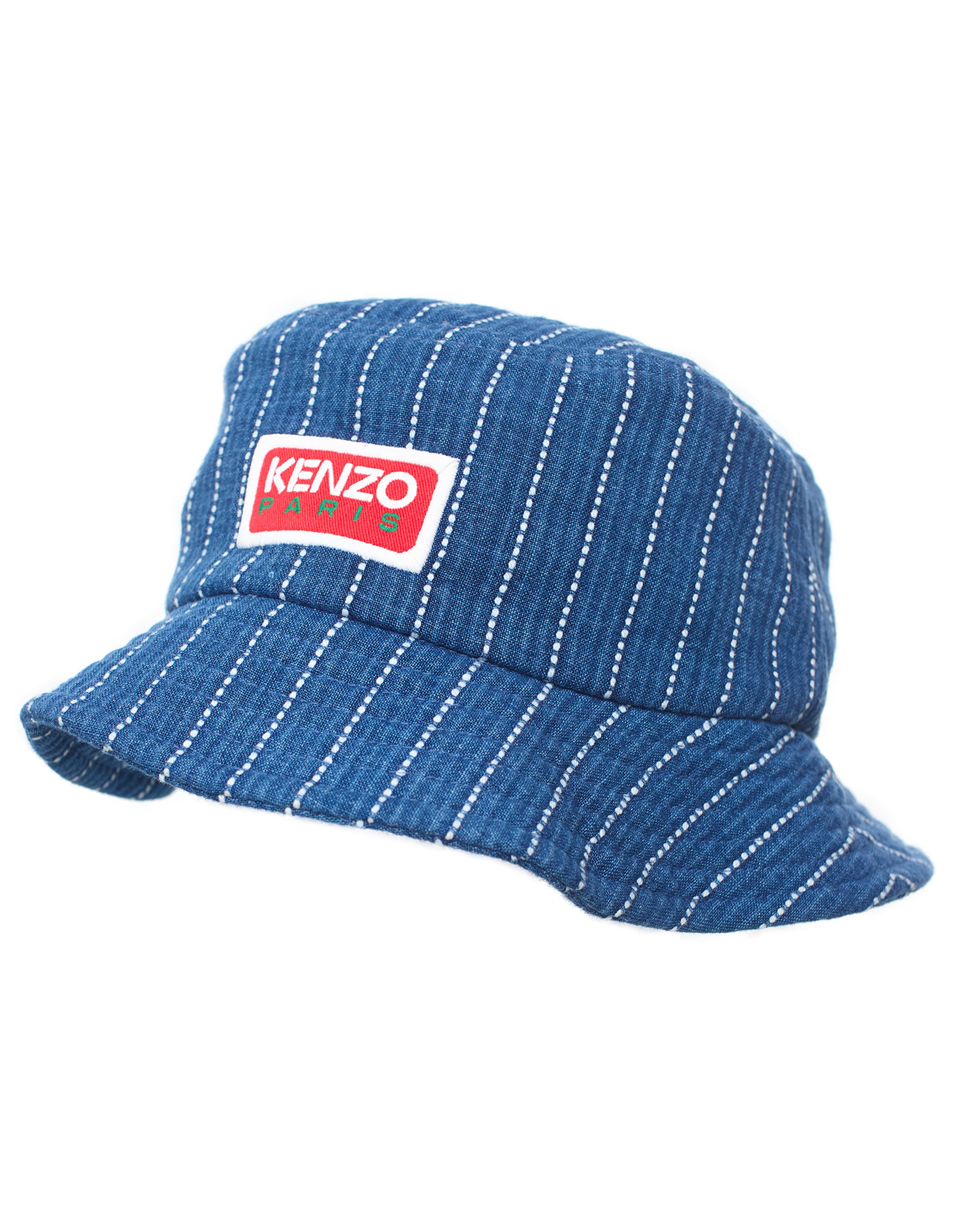 Kenzo Blue Logoed Panama In Blue
