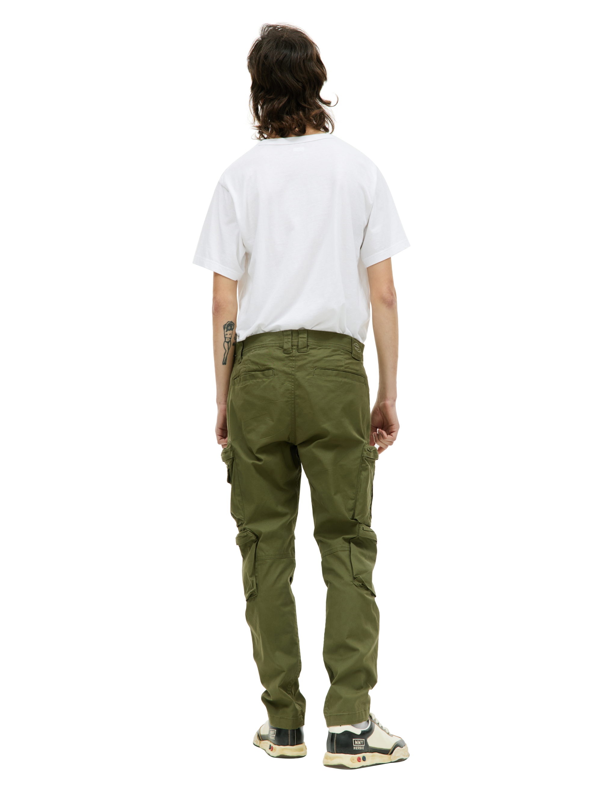 Shop Diesel P-arlem Сargo Trousers In Khaki