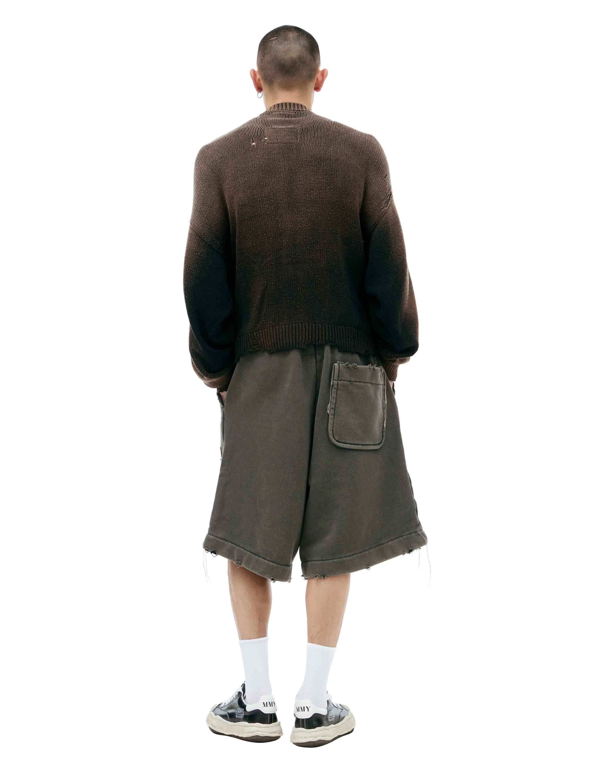 Miharayasuhiro Maison Mihara Yasuhiro Car Jacquard Knit Cardigan Black