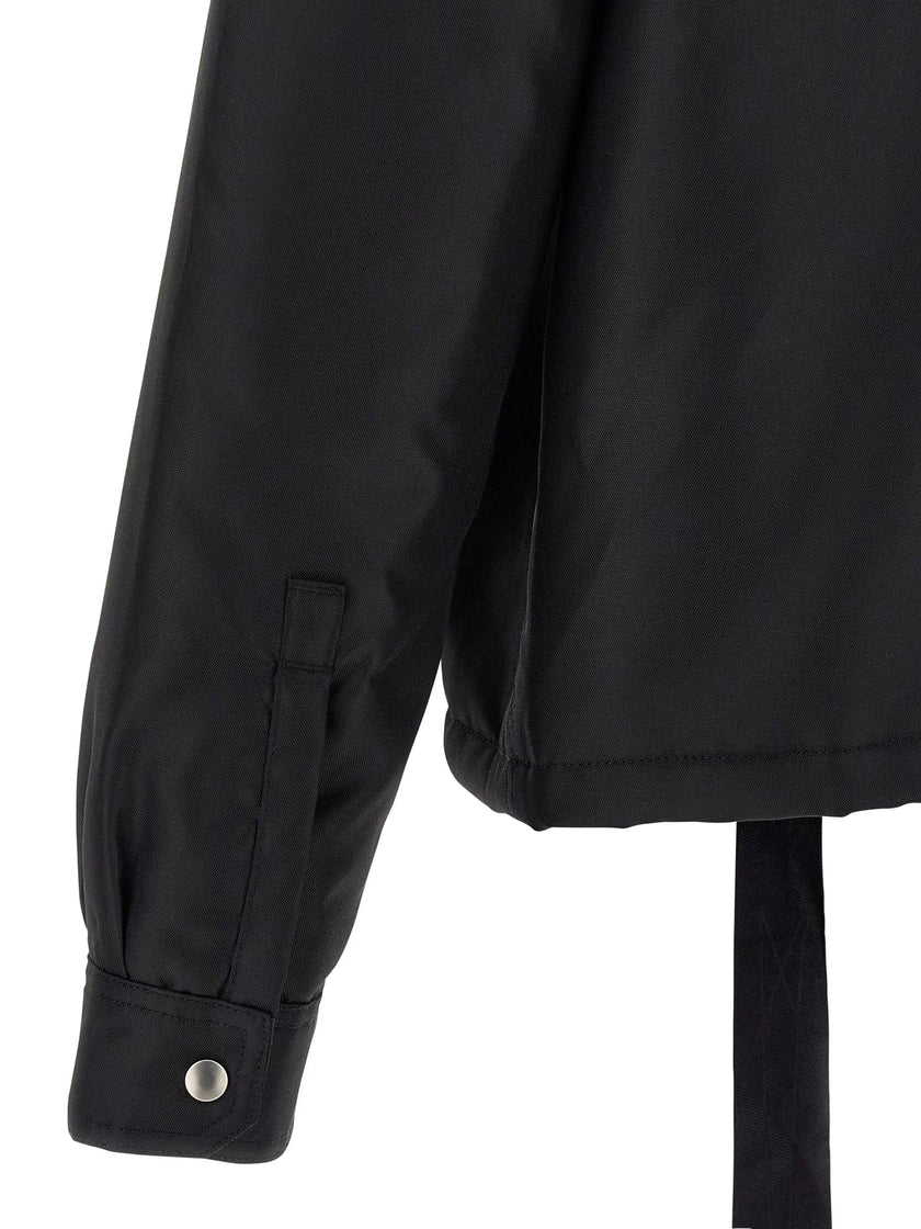 Buy DRKSHDW by Rick Owens men concealed zipfront jacket for $1,148