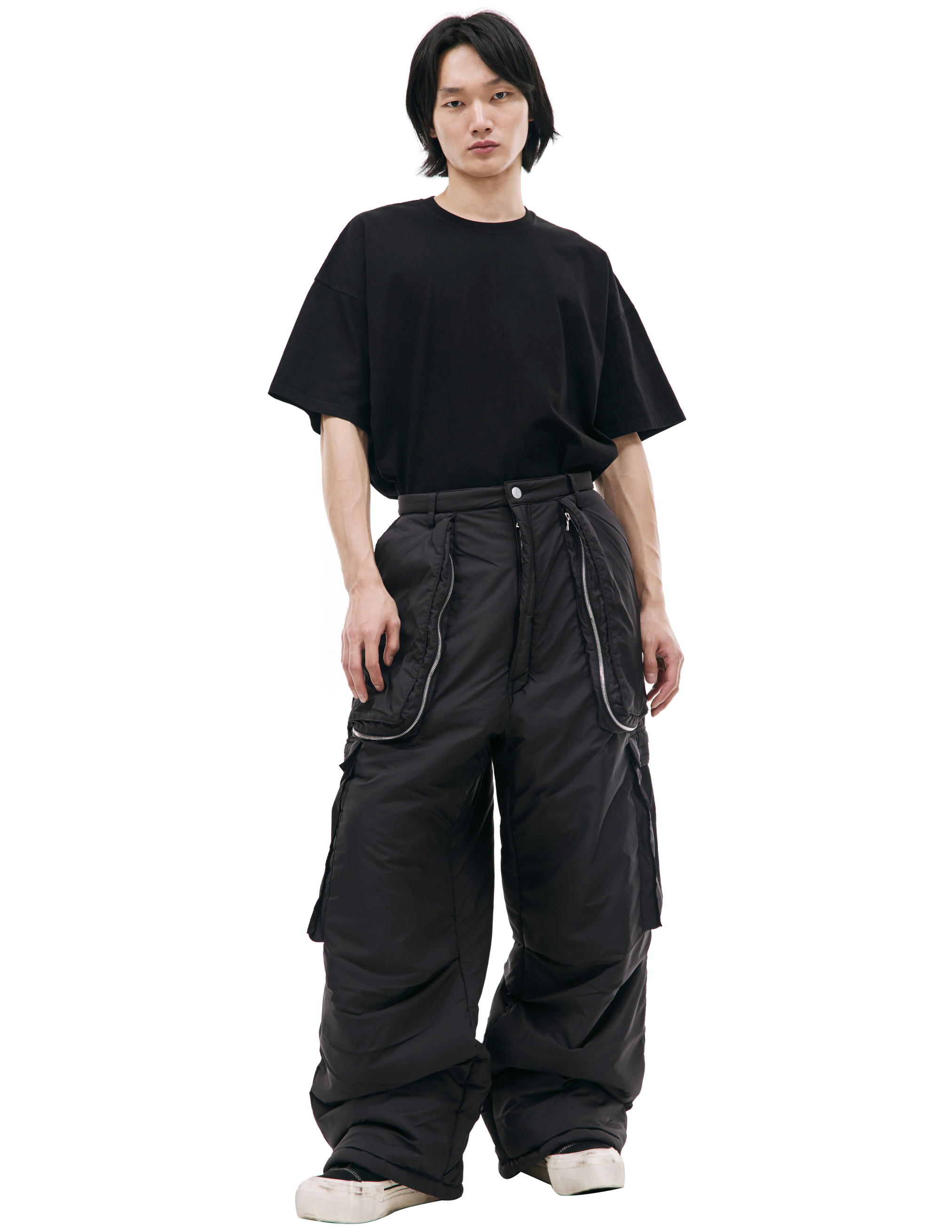 B1archive Black Cargo Trousers