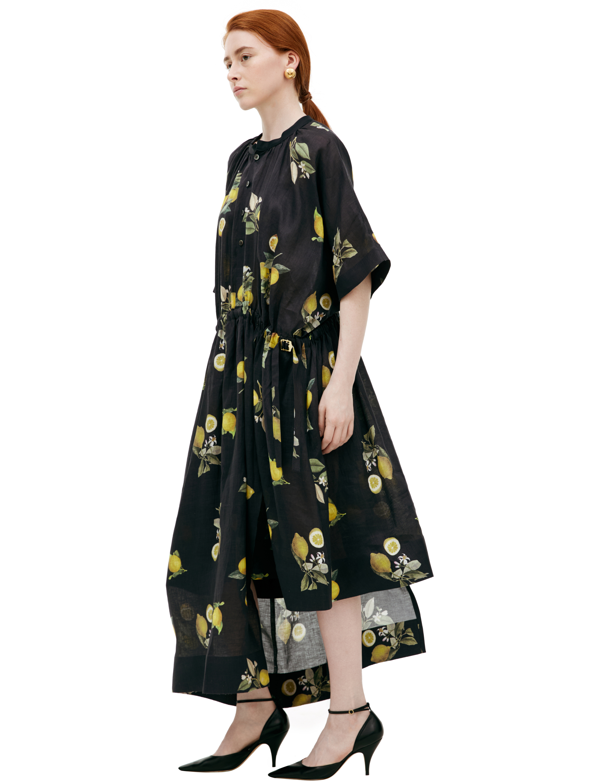 Undercover Midi Dress With Monoprint