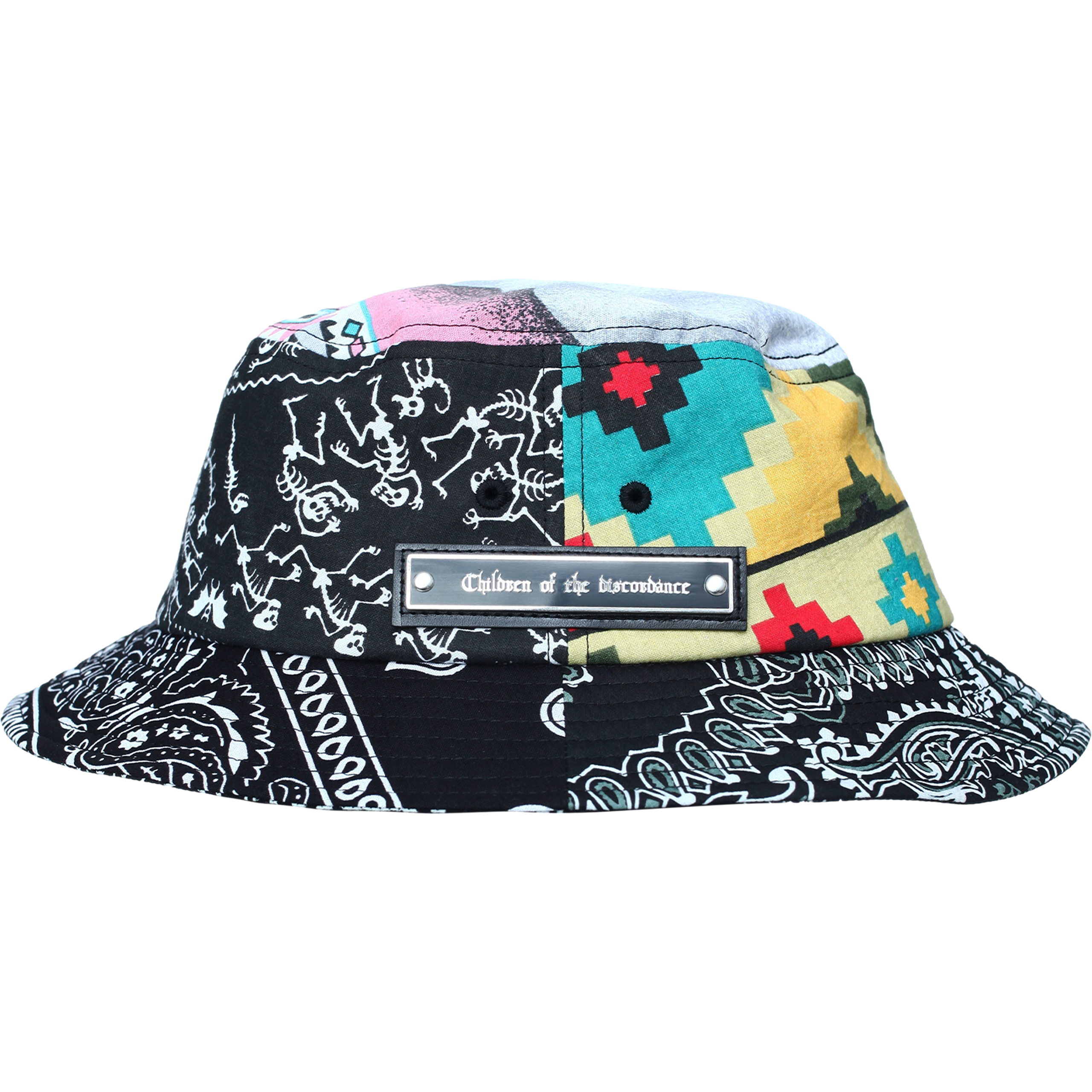 Children Of The Discordance Paisley Printed Bucket Hat In Black