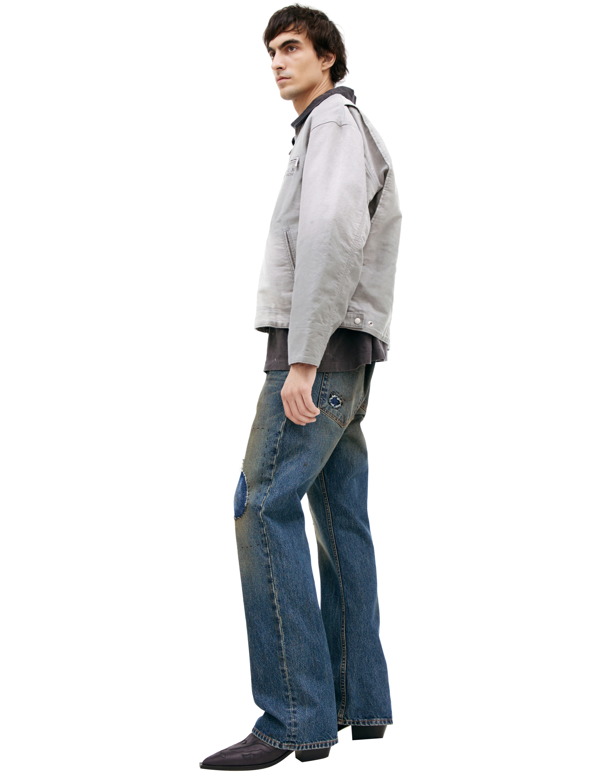 Enfants Riches Deprimes Grey Jacket With Patches In Gray